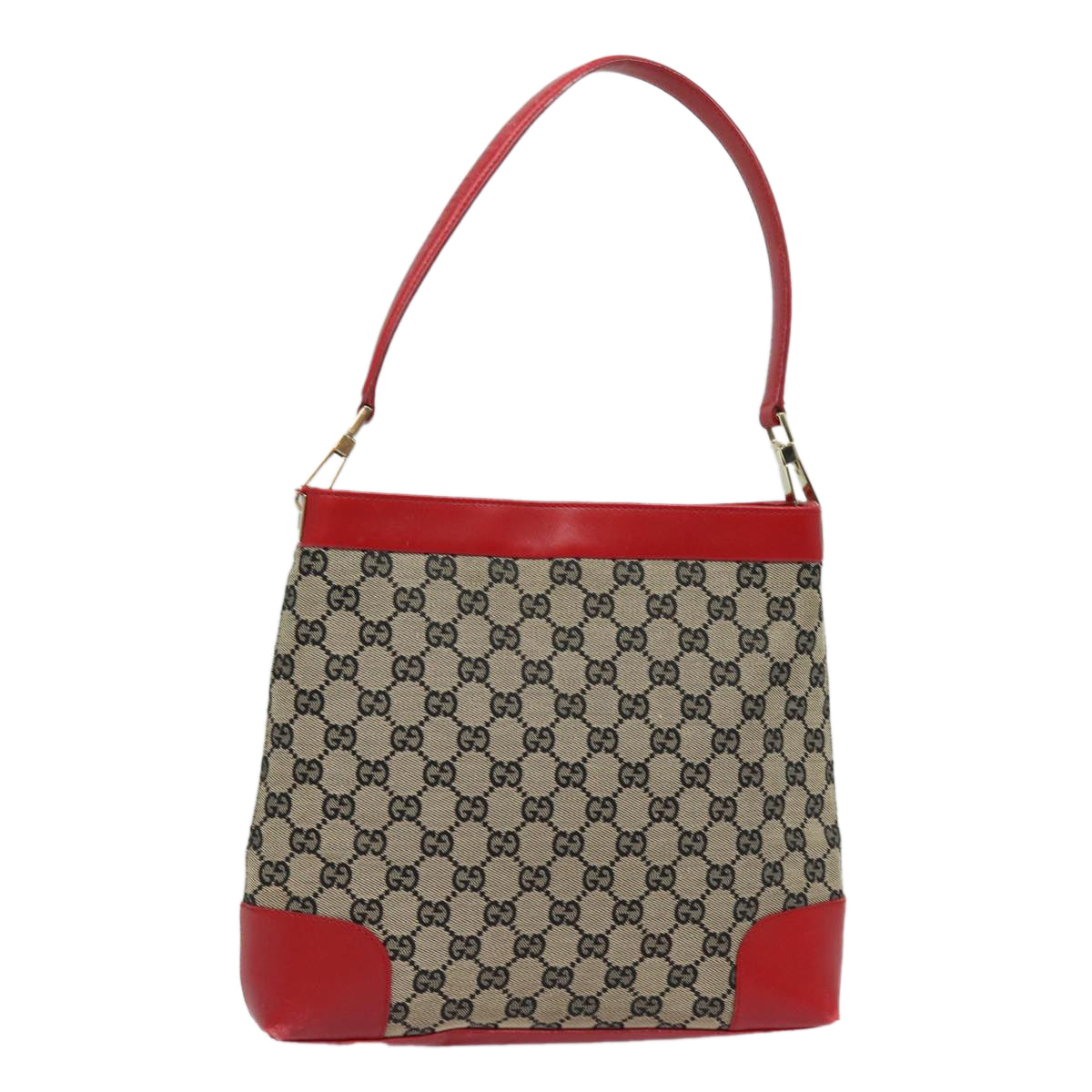 GUCCI GG Canvas Shoulder Bag Beige Red 001 4231 yk13379