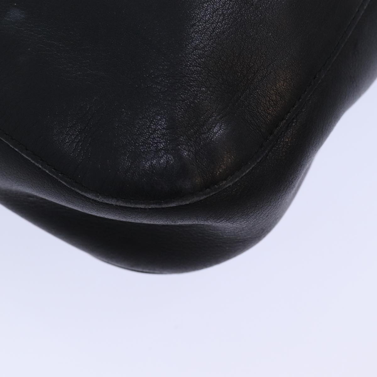 GUCCI Shoulder Bag Leather Black 001 3746 yk13467