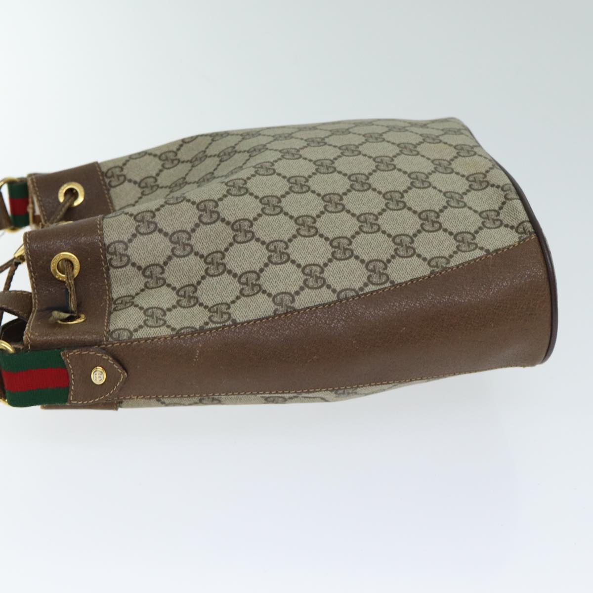 GUCCI GG Canvas Web Sherry Line Shoulder Bag Beige Red 41 02 034 yk13558