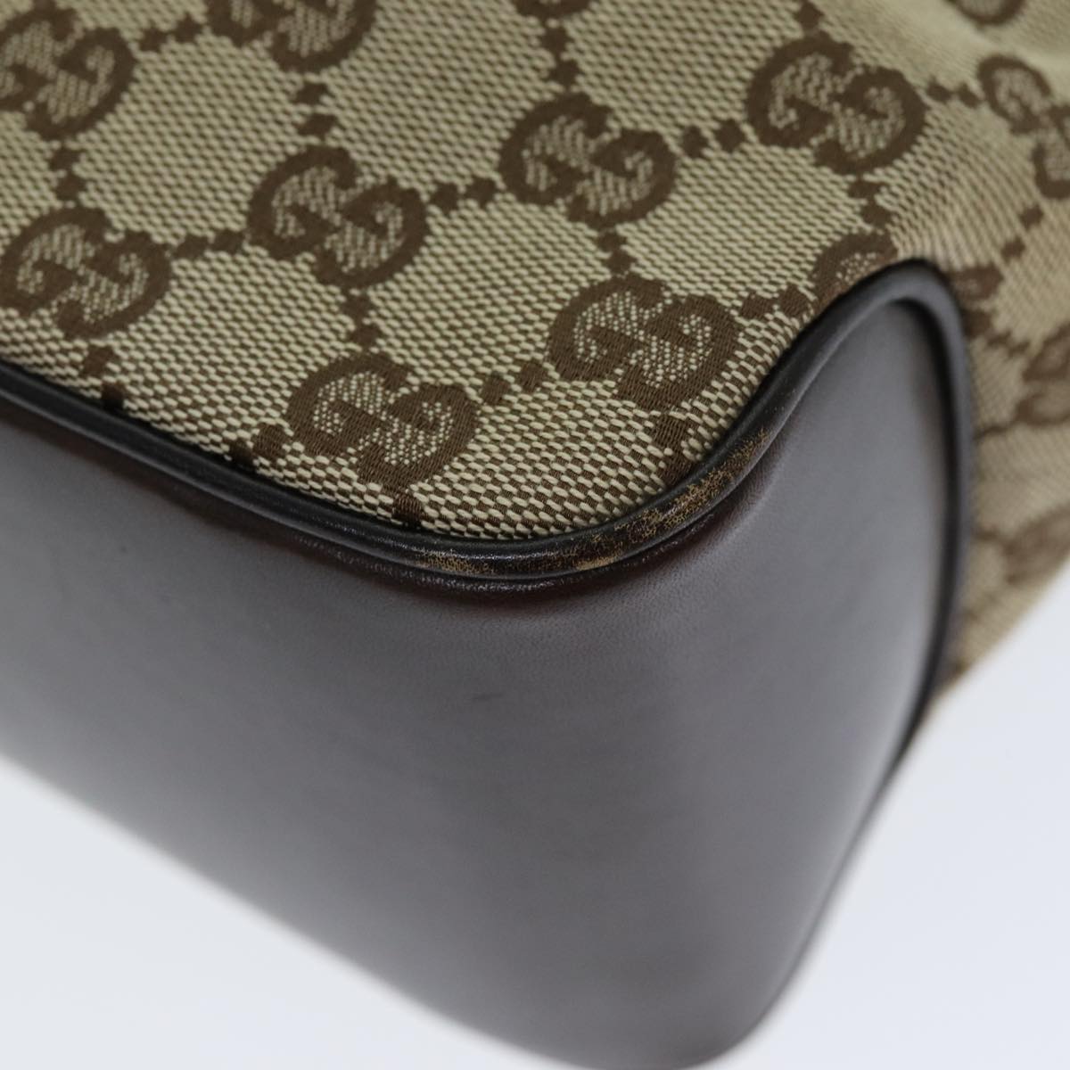 GUCCI GG Canvas Hand Bag Beige yk13565
