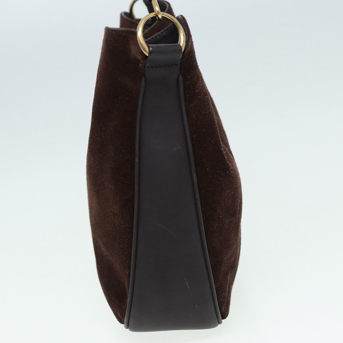 GUCCI Bamboo Hand Bag Leather 2way Black 001 1705 1638 yk13645