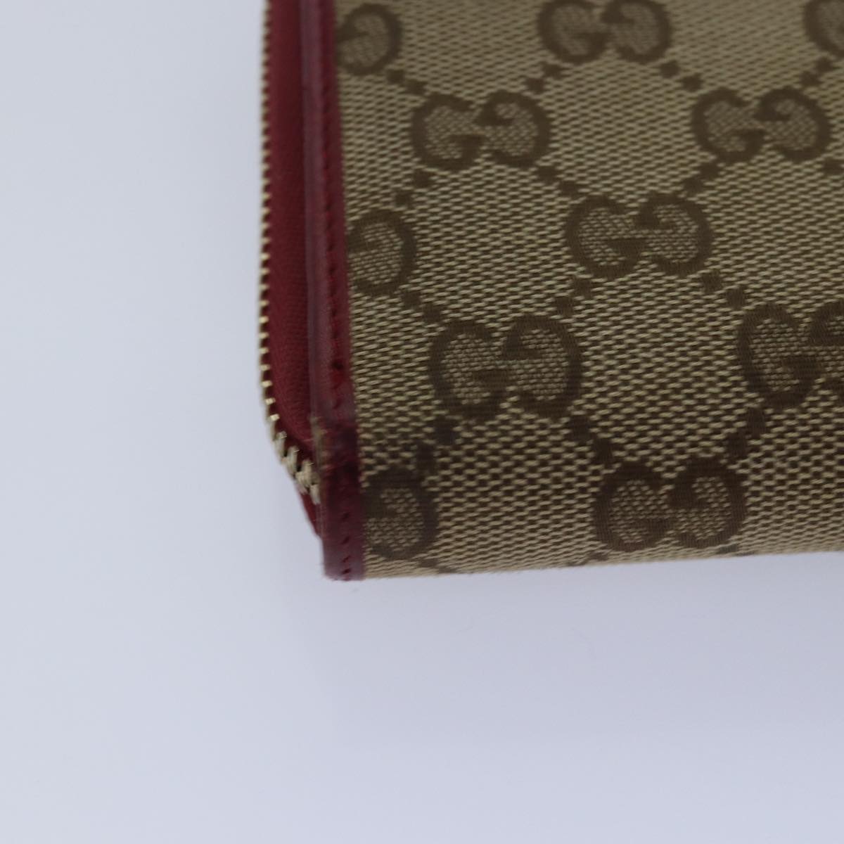 GUCCI GG Canvas Lovely Long Wallet Beige Beige yk13659