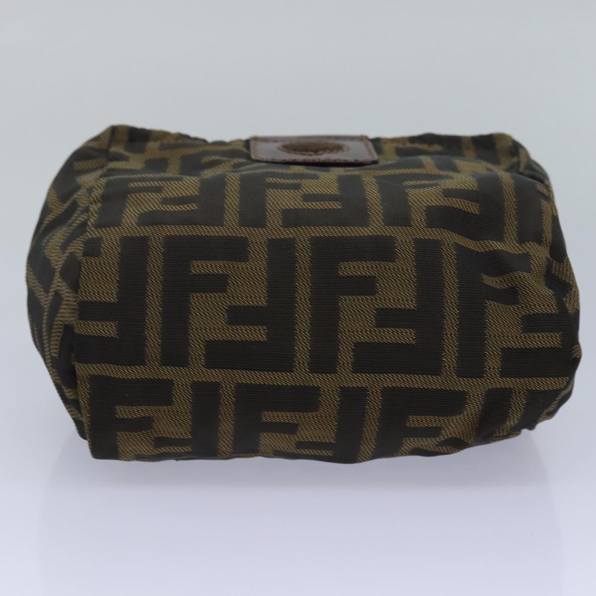 FENDI Zucca Canvas Pouch Black Brown yk13677