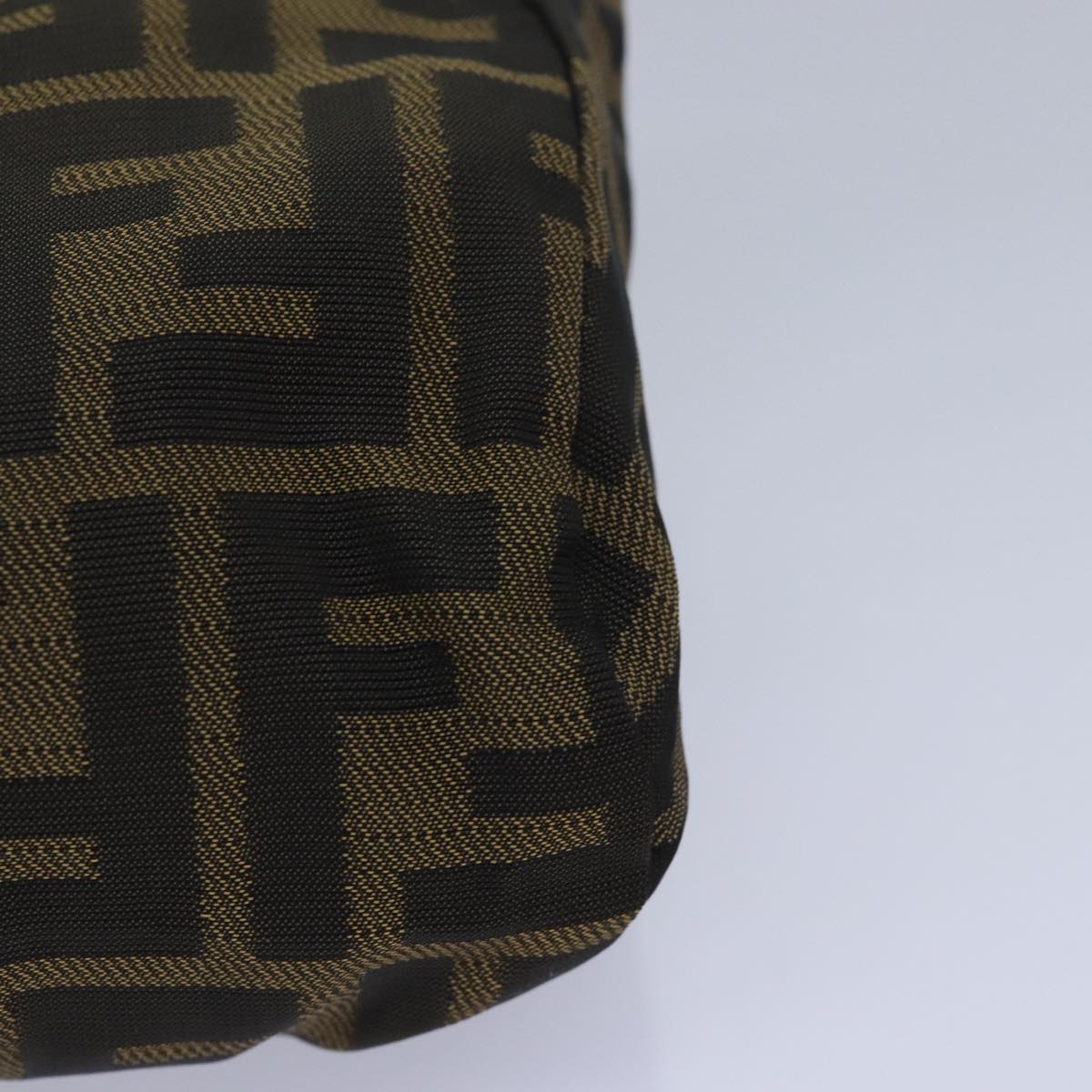FENDI Zucca Canvas Pouch Black Brown yk13677