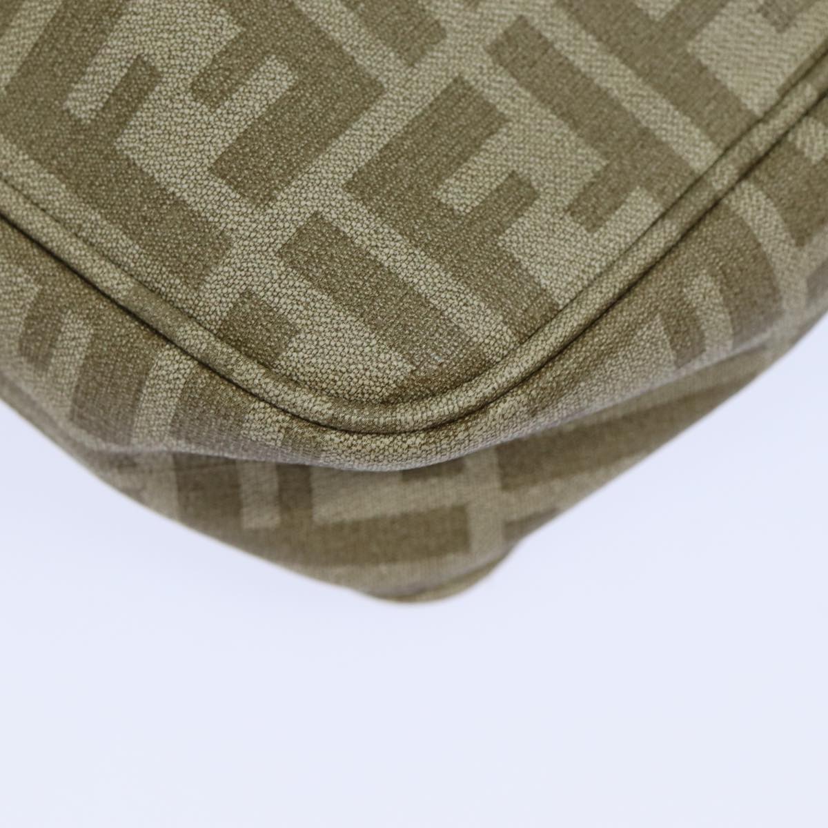 FENDI Zucca Canvas Shoulder Bag Beige yk13683