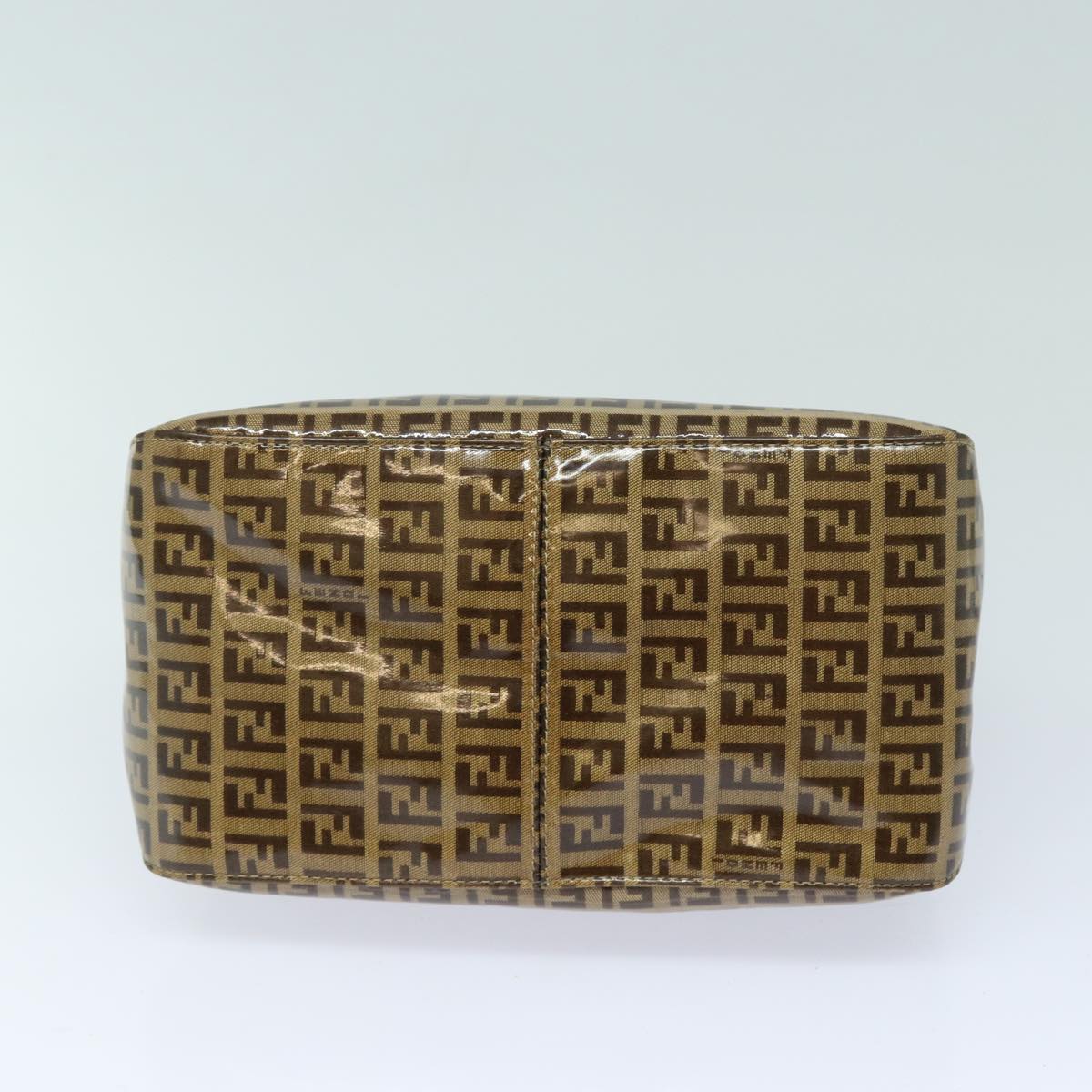 FENDI Zucchino Canvas Mamma Baguette Shoulder Bag Beige yk13733