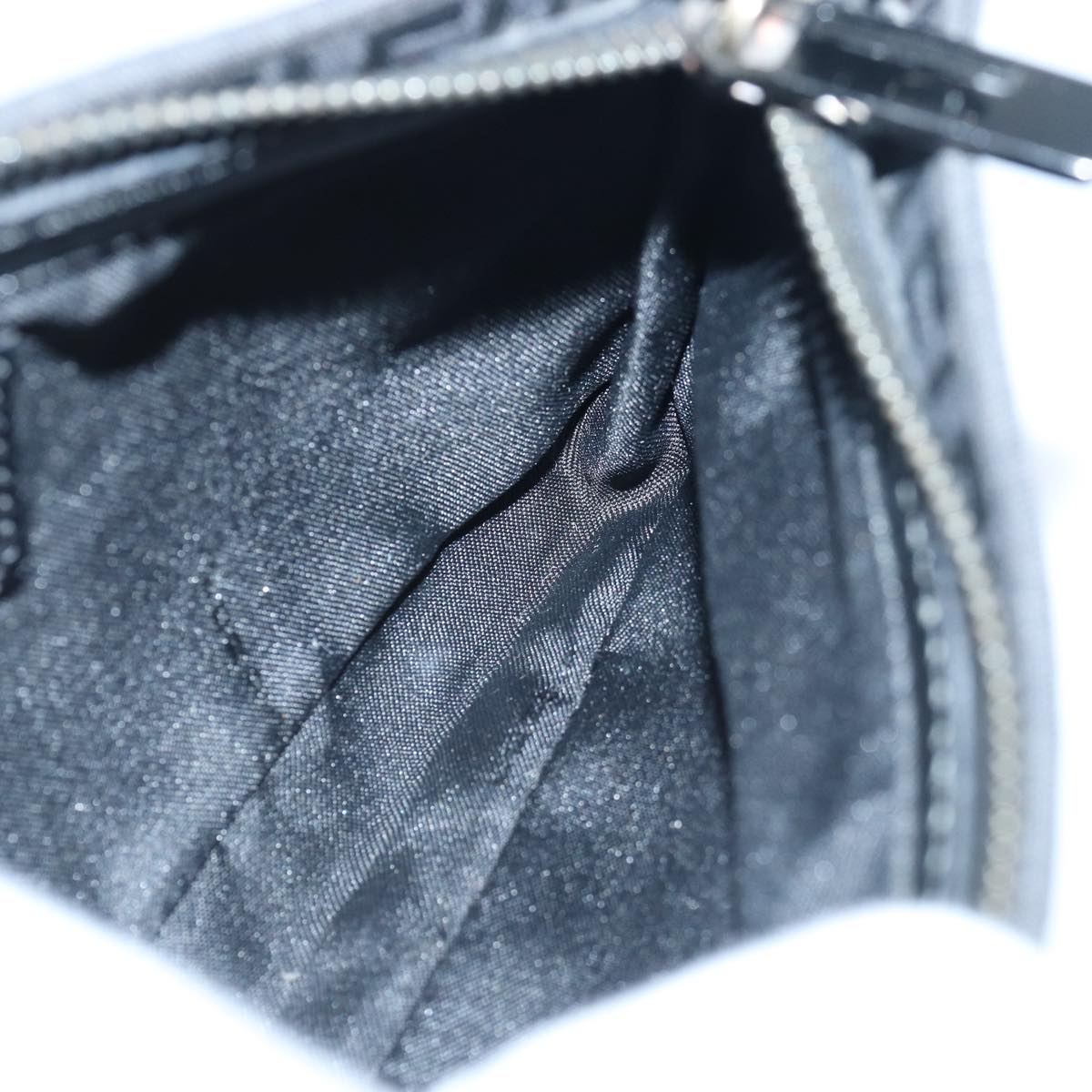 FENDI Zucchino Canvas Hand Bag Black yk13746