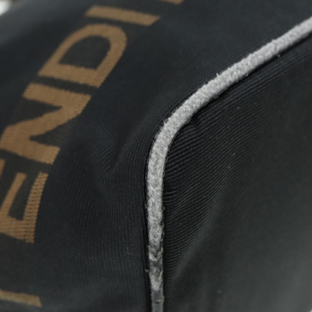 FENDI Hand Bag Nylon Black yk13797