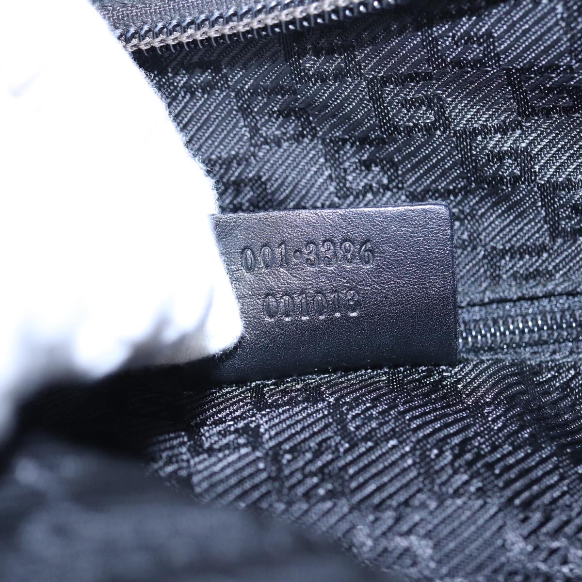GUCCI Shoulder Bag Suede Black 001 3386 yk13807