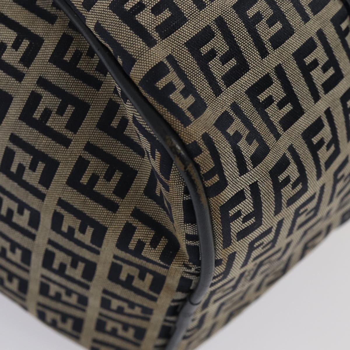 FENDI Zucchino Canvas Hand Bag Navy yk13932