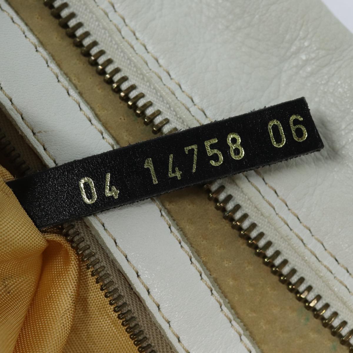 FENDI Hand Bag Leather 2way White yk13942
