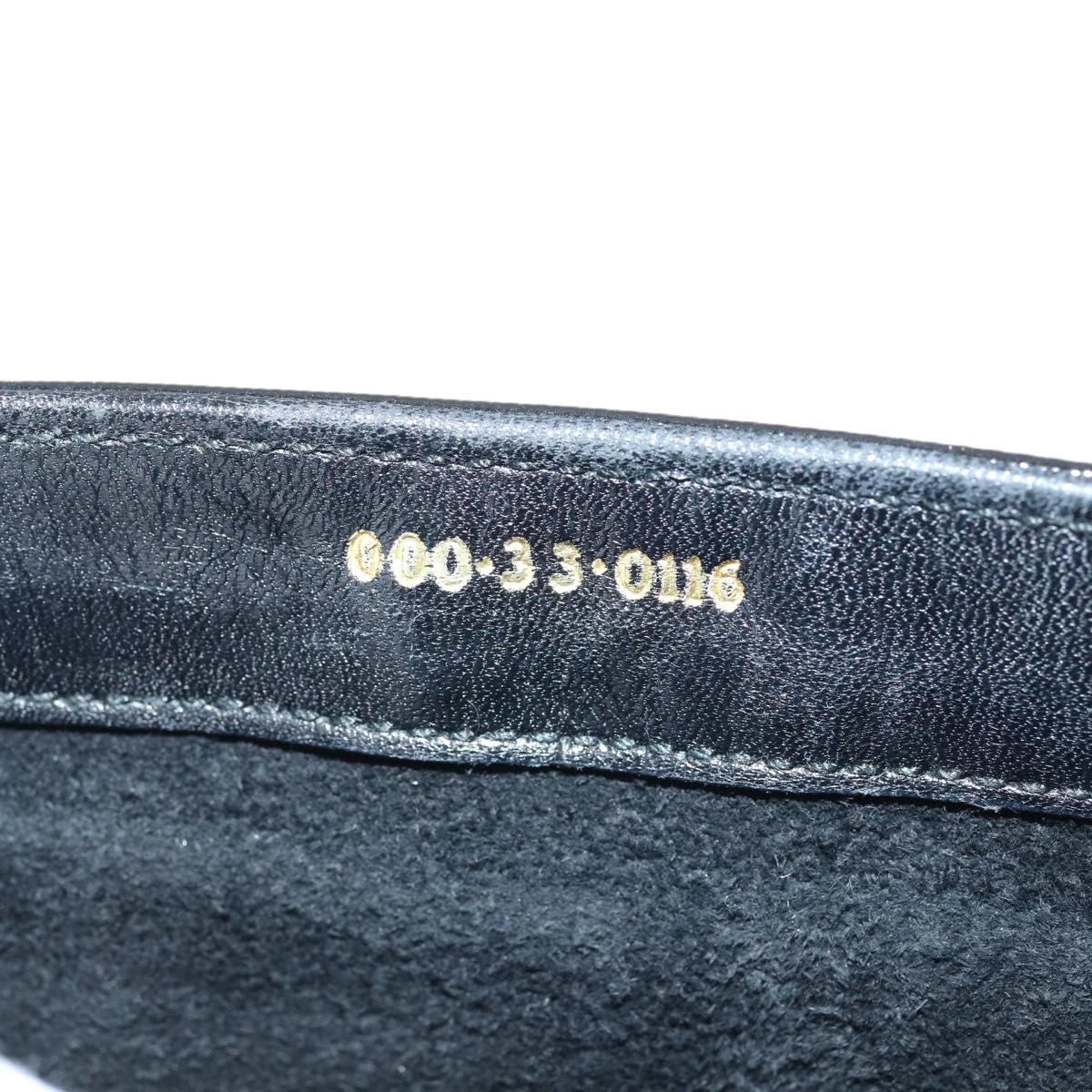 GUCCI Bamboo Hand Bag Patent leather Black yk13994