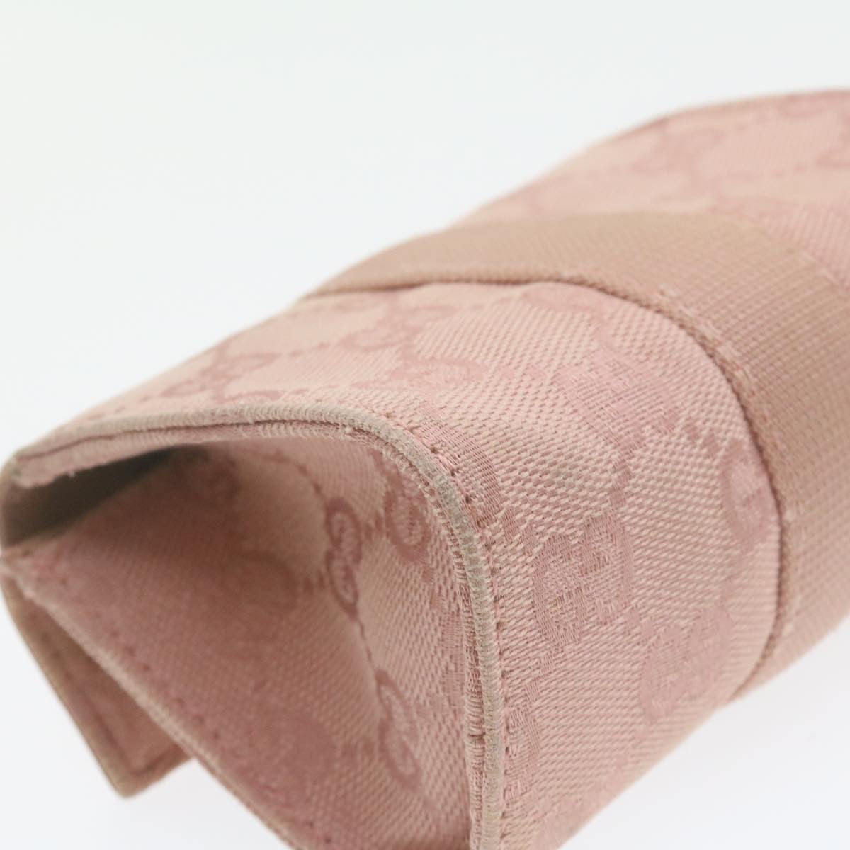 GUCCI GG Canvas Pouch Pink 0391055 yk1437