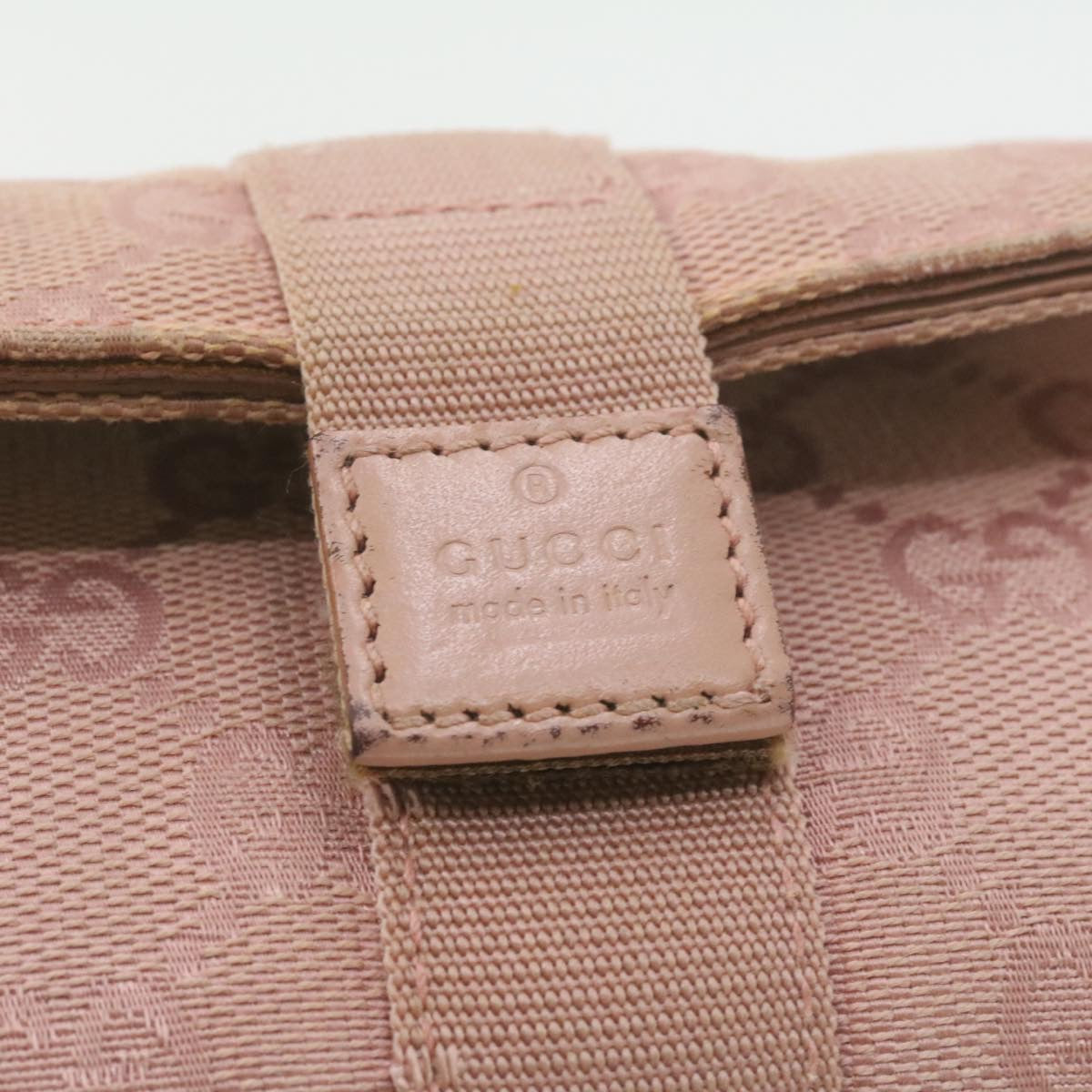 GUCCI GG Canvas Pouch Pink 0391055 yk1437