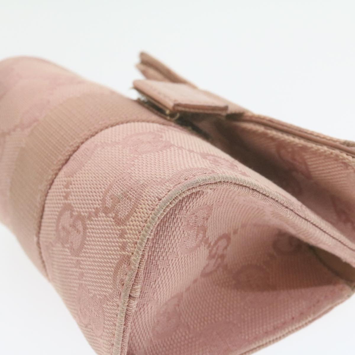 GUCCI GG Canvas Pouch Pink 0391055 yk1437