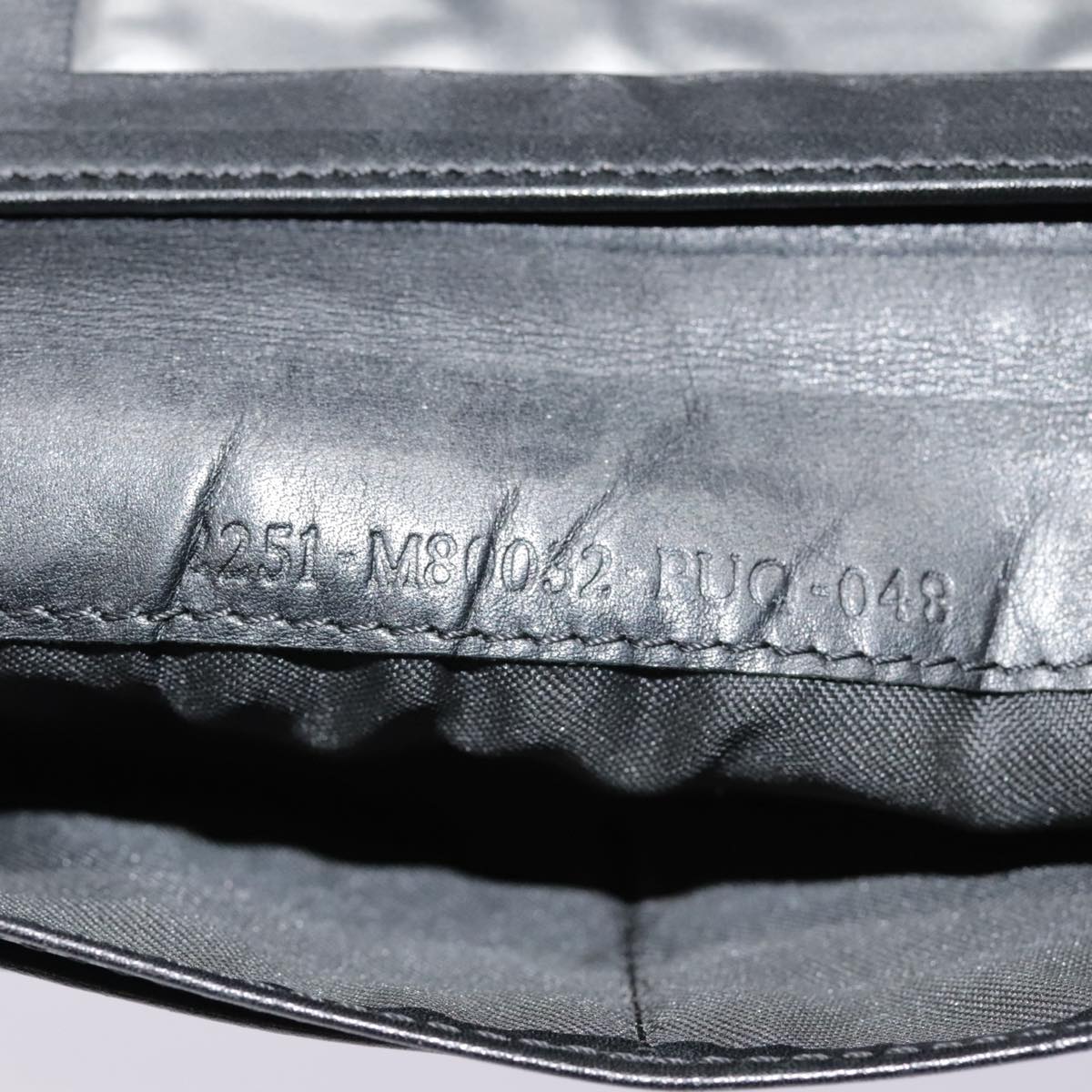 FENDI Zucchino Canvas Long Wallet Black Silver yk15074