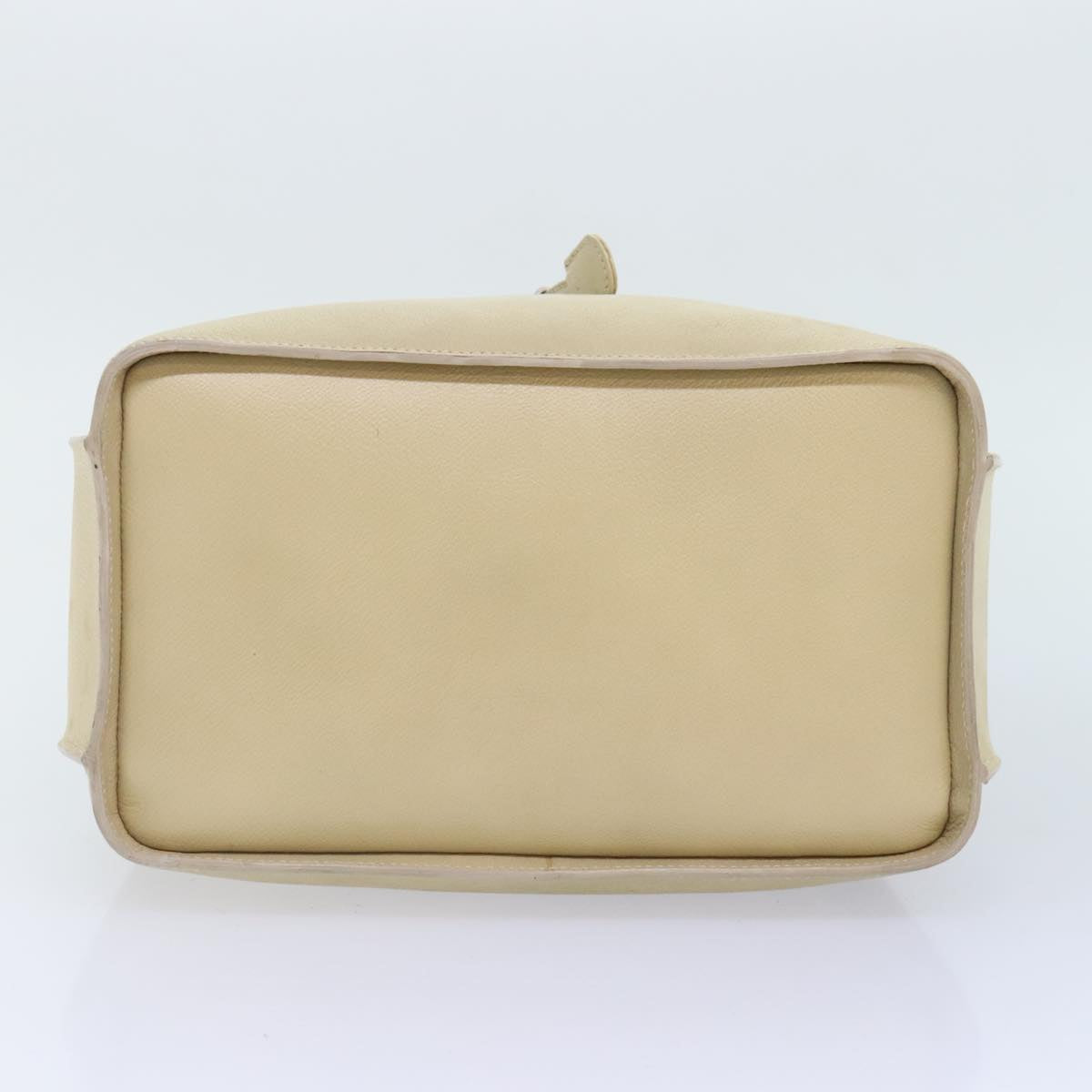 GUCCI Hand Bag Leather Beige Gold yk15237