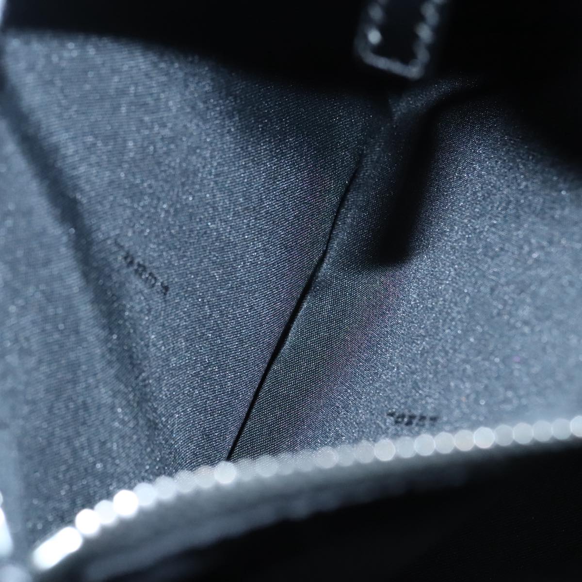 FENDI Zucca Canvas Hand Bag Silver Black yk15243