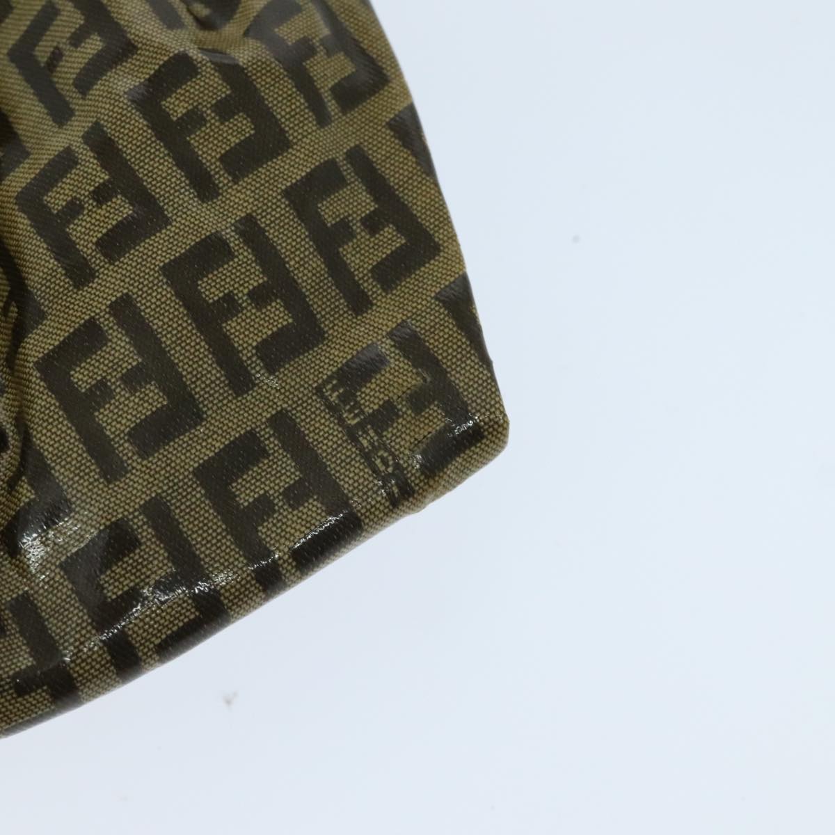 FENDI Zucchino Canvas Shoulder Bag Vintage Beige yk15431