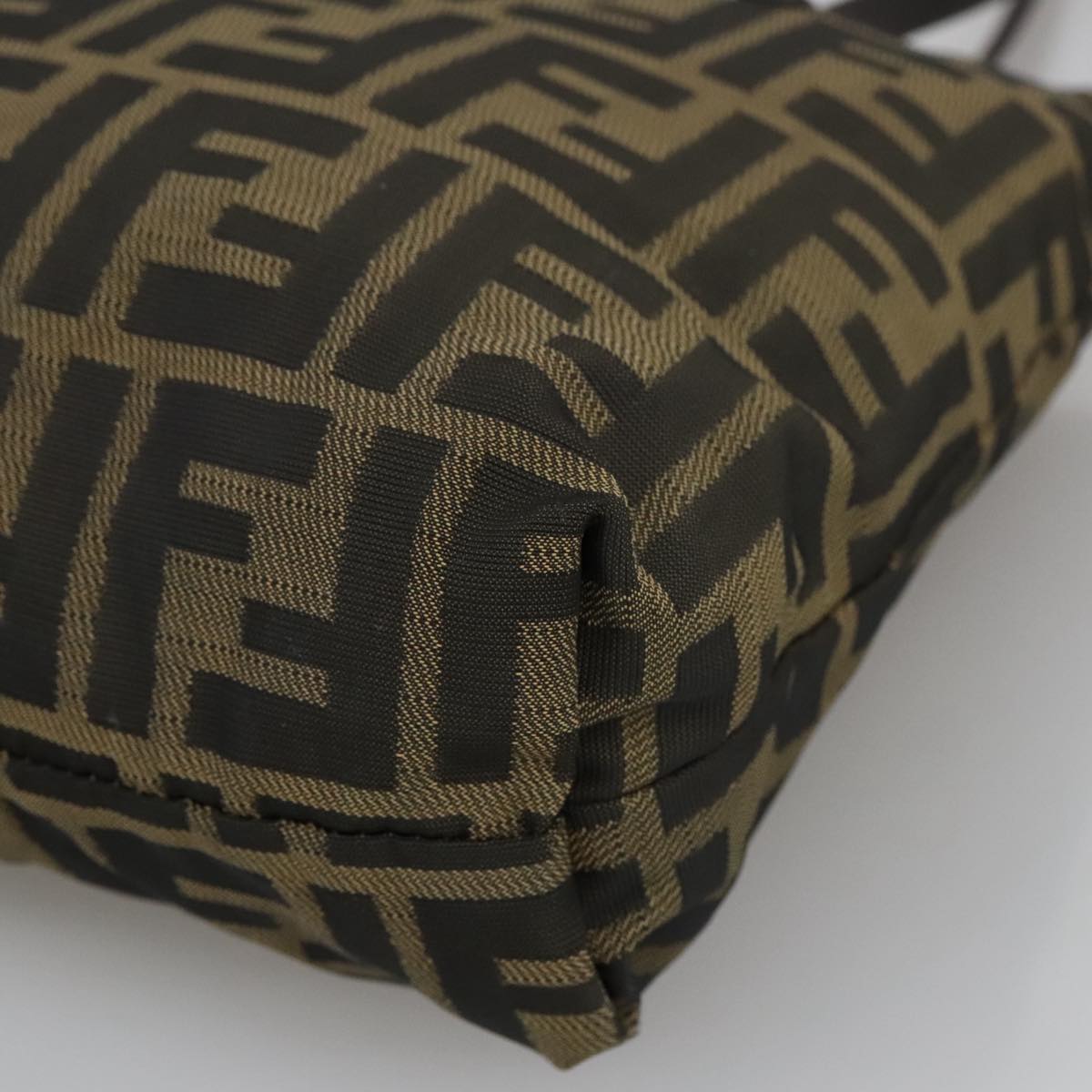 FENDI Zucca Canvas Tote Bag Brown Black yk16182