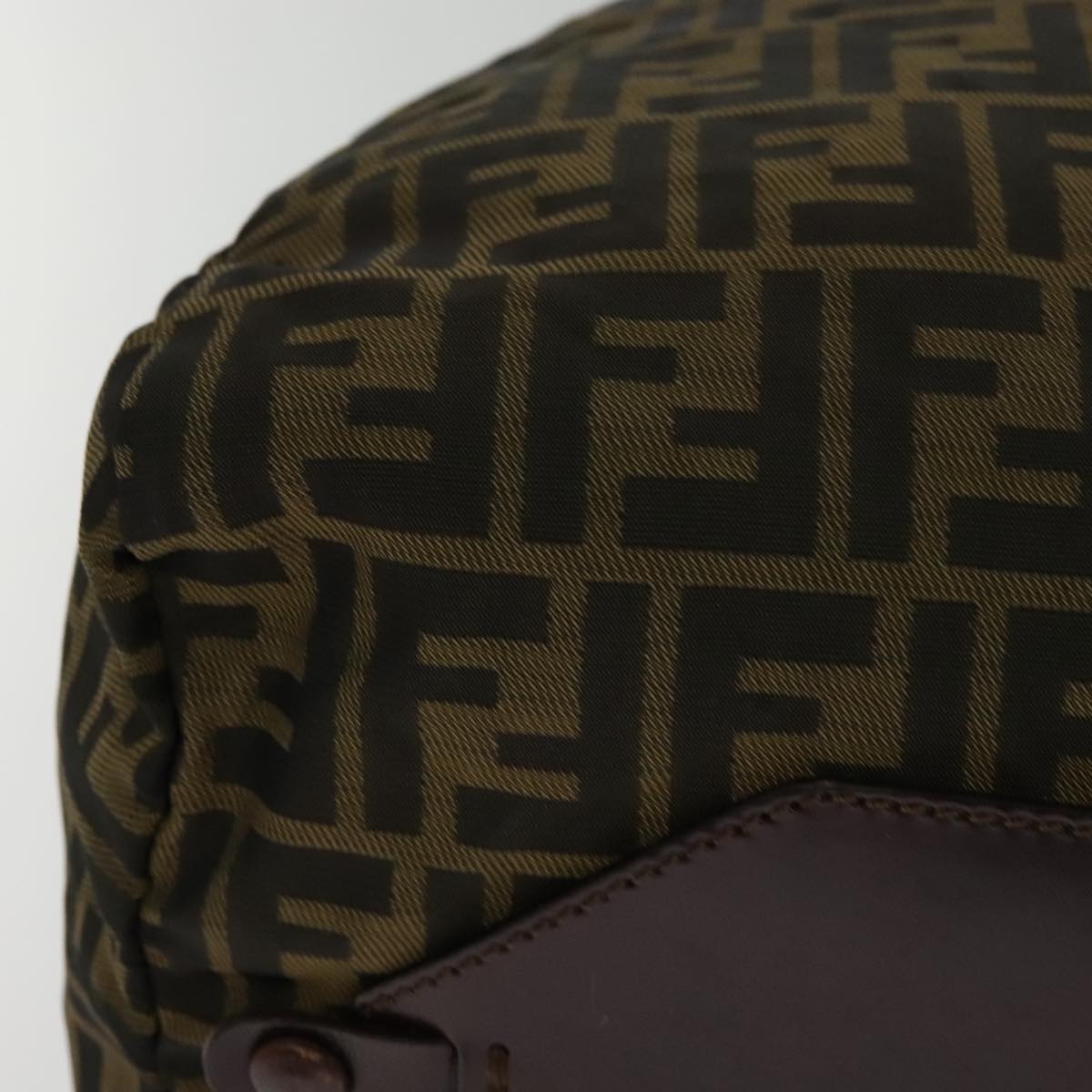 FENDI Zucca Canvas Tote Bag Brown Black yk17053