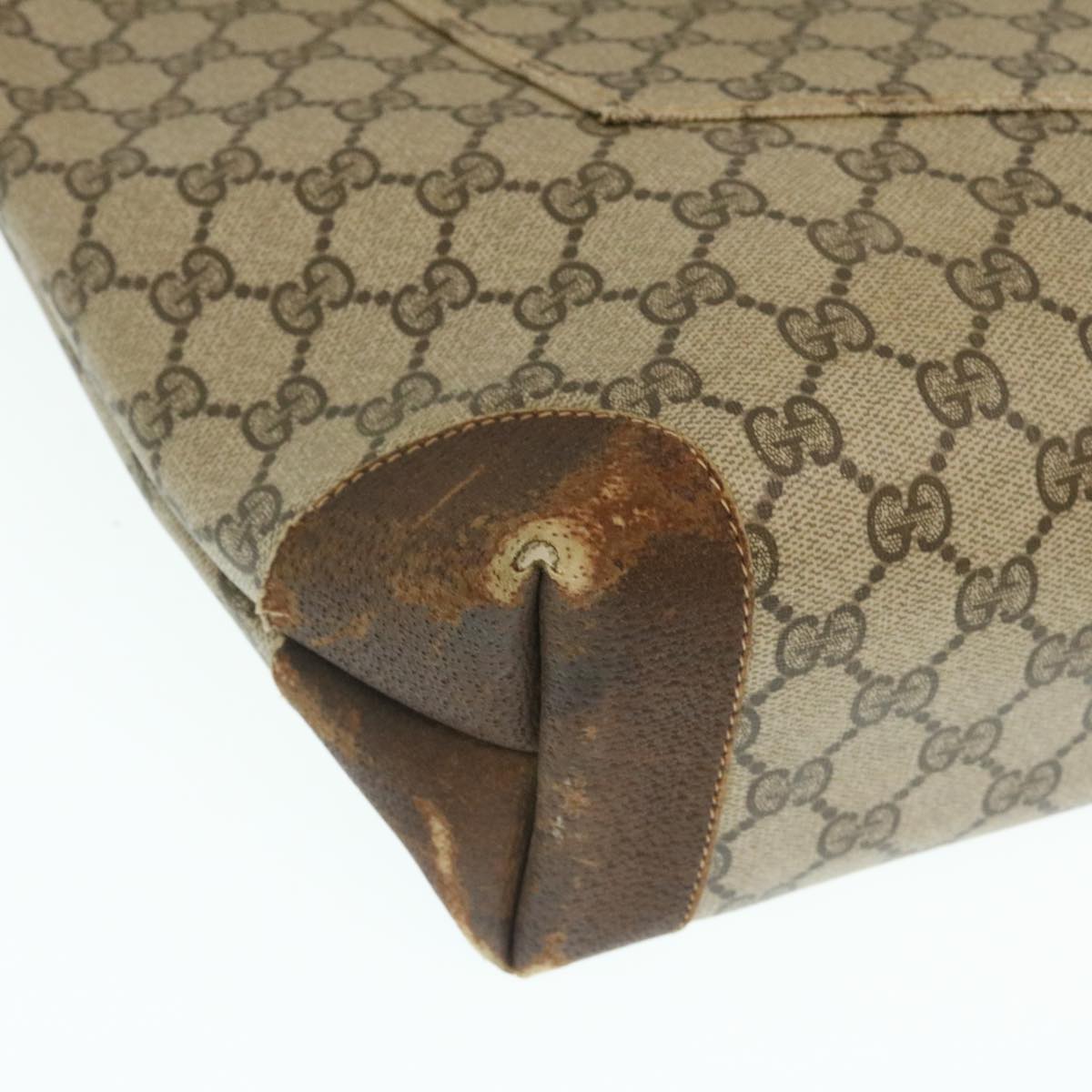 GUCCI Web Sherry Line GG Canvas Tote Bag Beige Red Green yk4045
