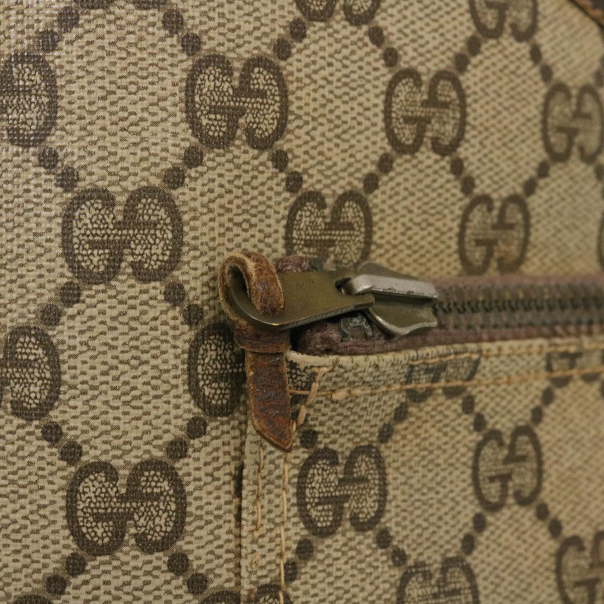 GUCCI Web Sherry Line GG Canvas Tote Bag Beige Red Green yk4045