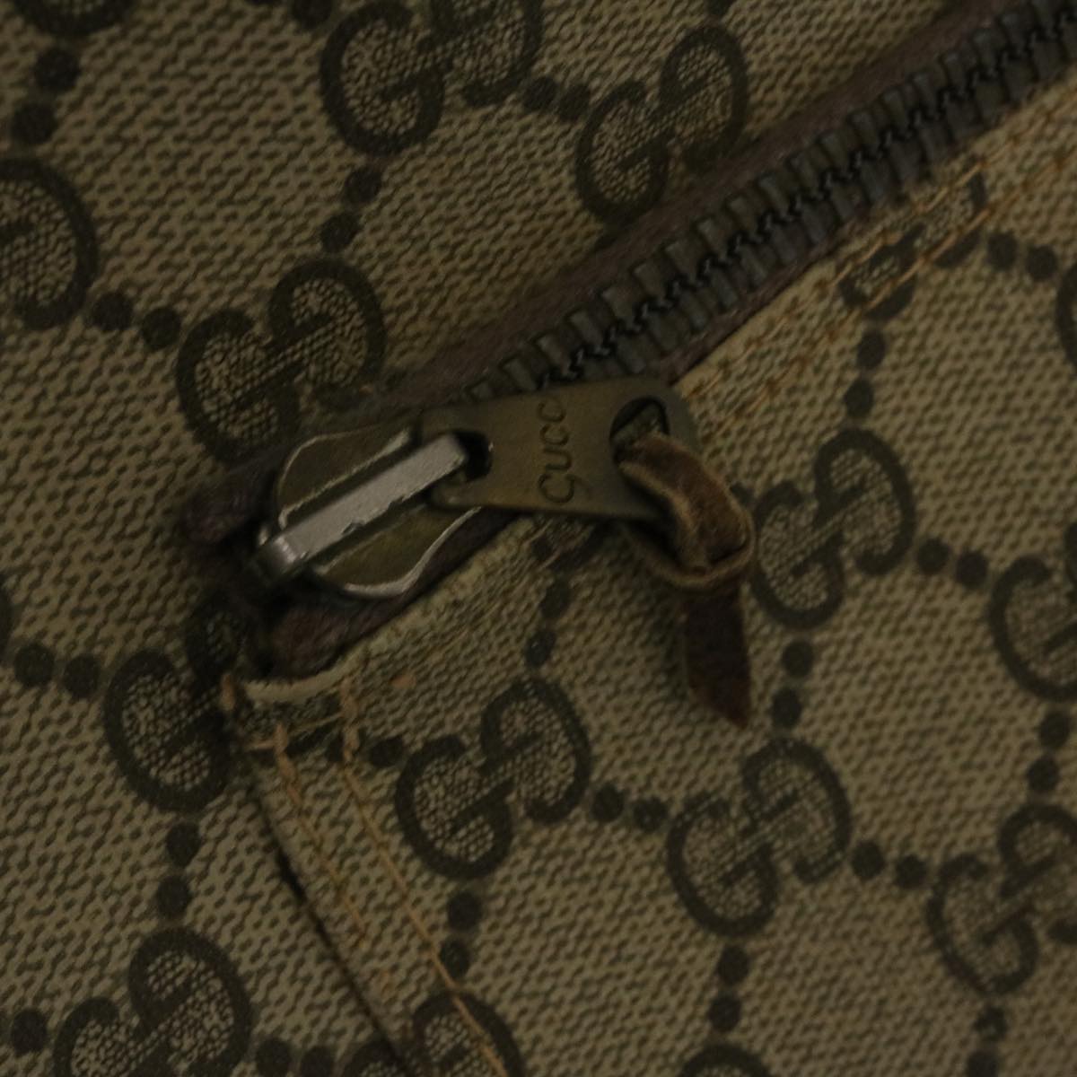 GUCCI Web Sherry Line GG Canvas Tote Bag Beige Red Green yk4045