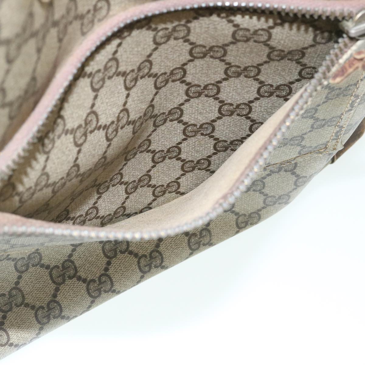 GUCCI Web Sherry Line GG Canvas Tote Bag Beige Red Green yk4045