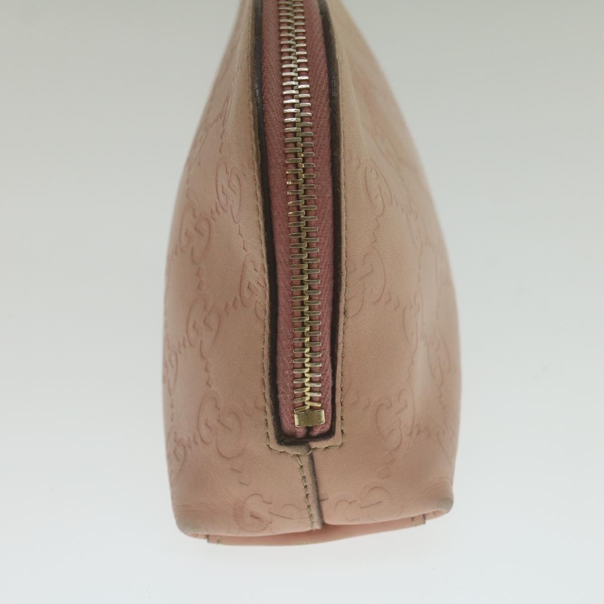 GUCCI GuccissimaLeather GG Canvas Cosmetic Pouch Pink yk4172