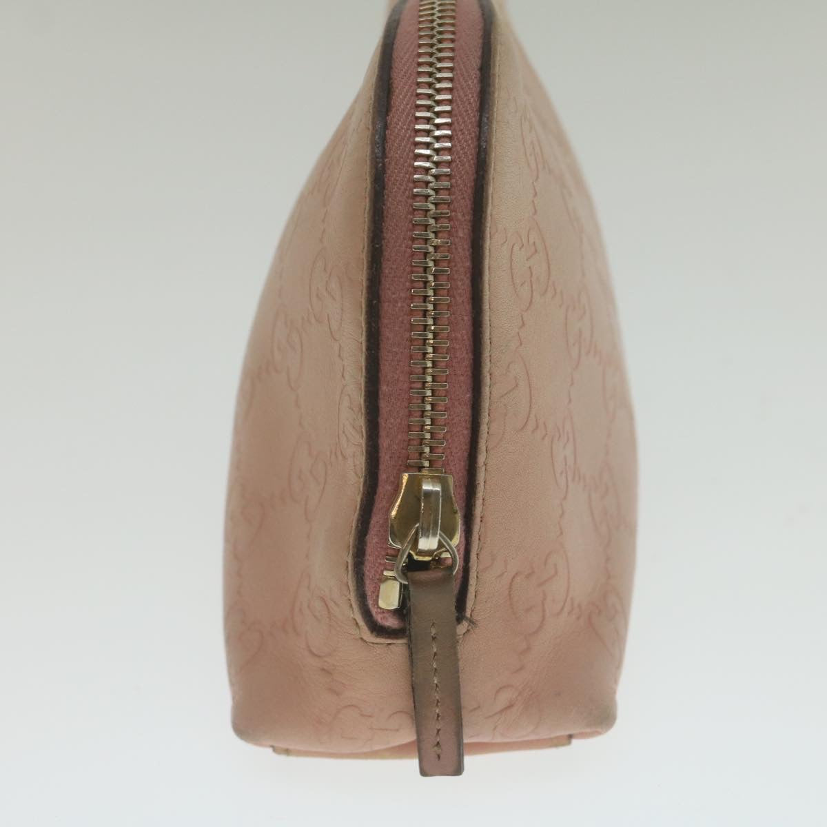 GUCCI GuccissimaLeather GG Canvas Cosmetic Pouch Pink yk4172