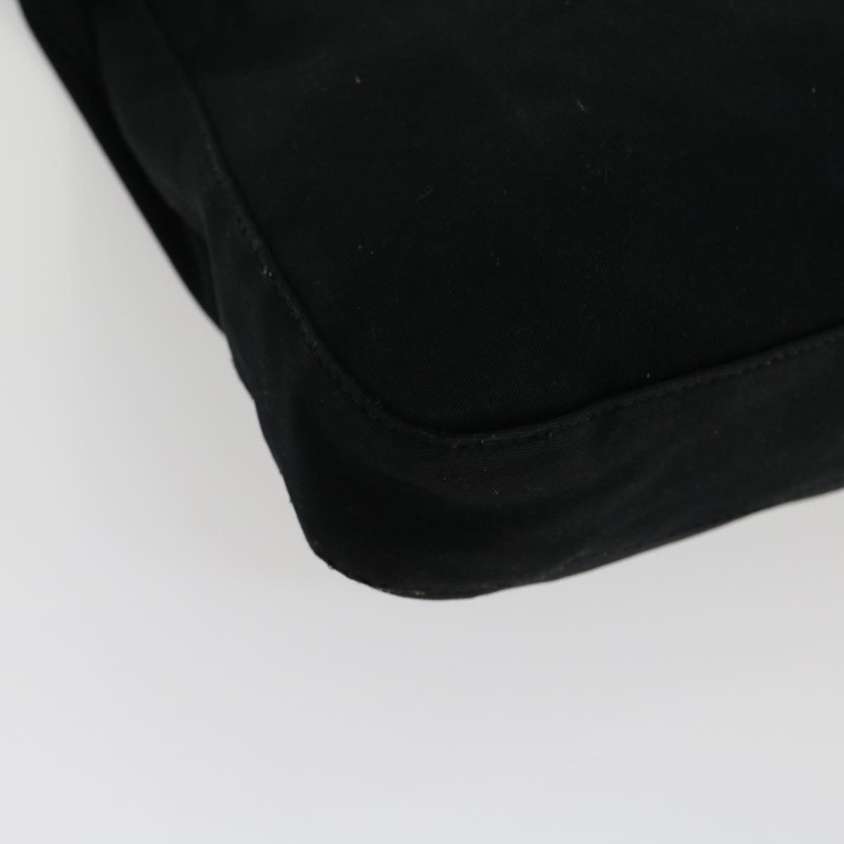 FENDI Mamma Baguette Shoulder Bag Nylon Black yk4679