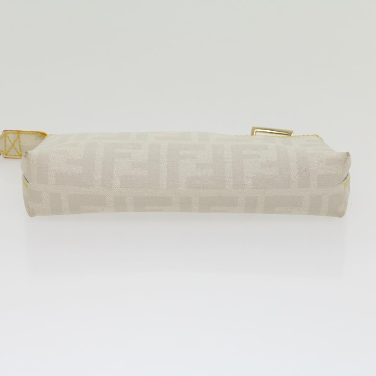 FENDI Zucca Canvas Accessory Pouch White yk4812