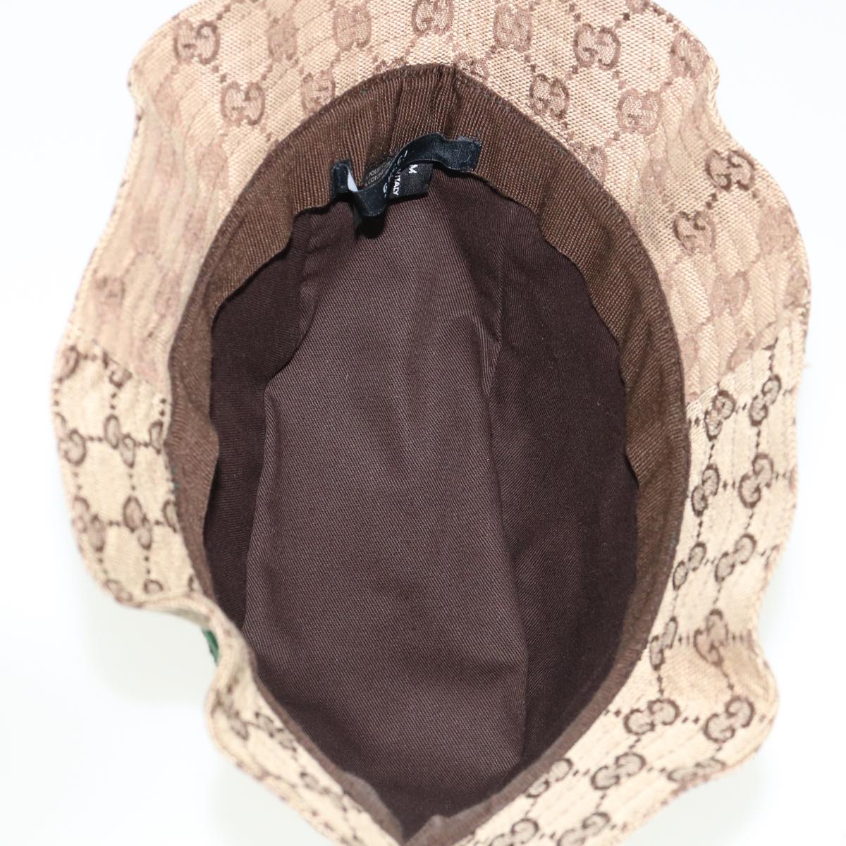 GUCCI Web Sherry Line GG Canvas Hat Beige Green Red yk4943