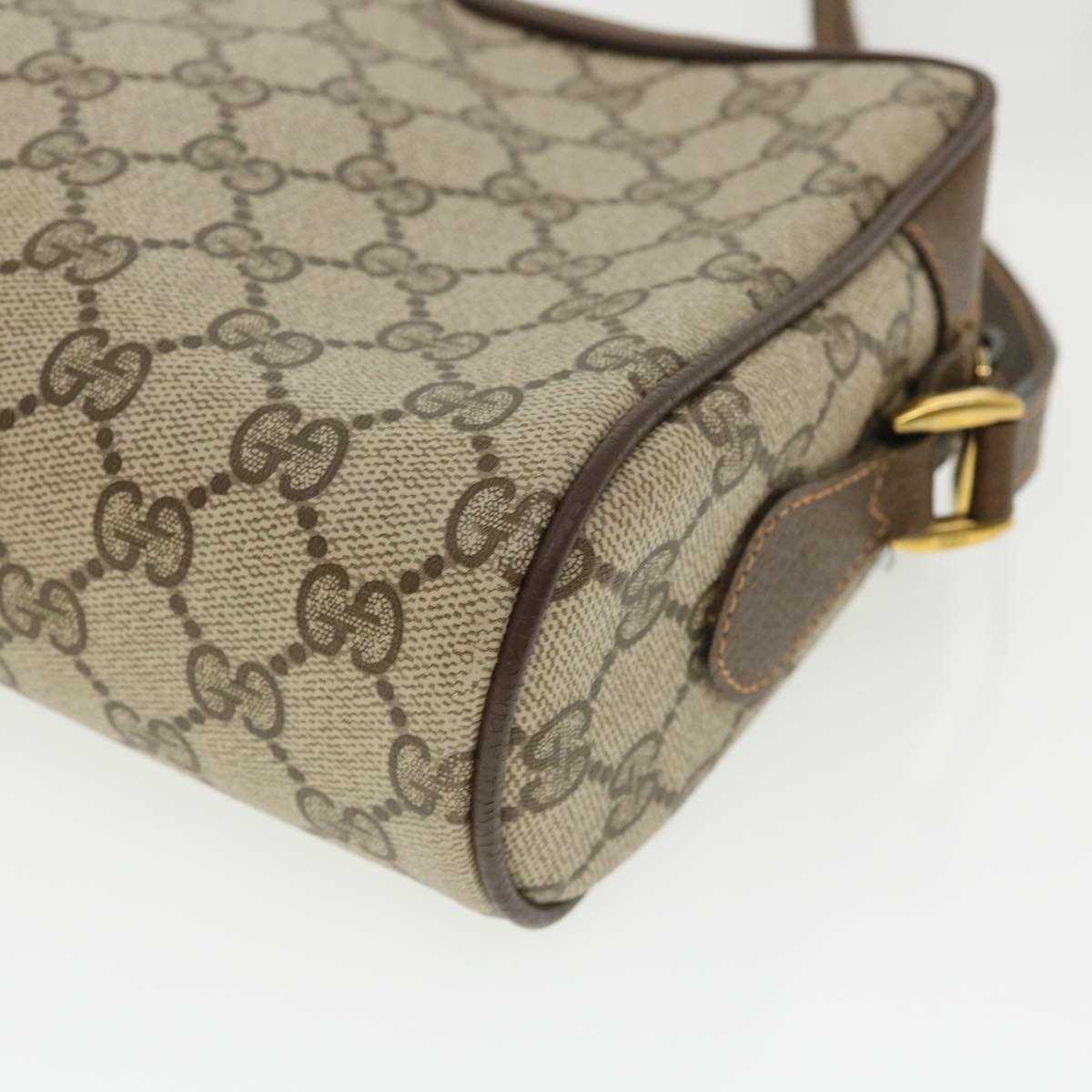 GUCCI GG Canvas Web Sherry Line Shoulder Bag Beige Red Green yk5362