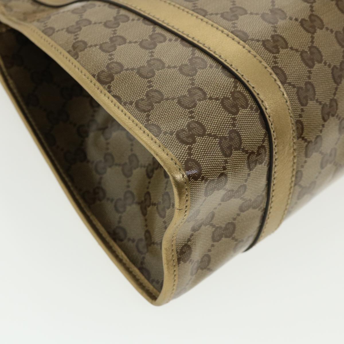GUCCI GG Canvas Jackie Shoulder Bag Brown yk5536