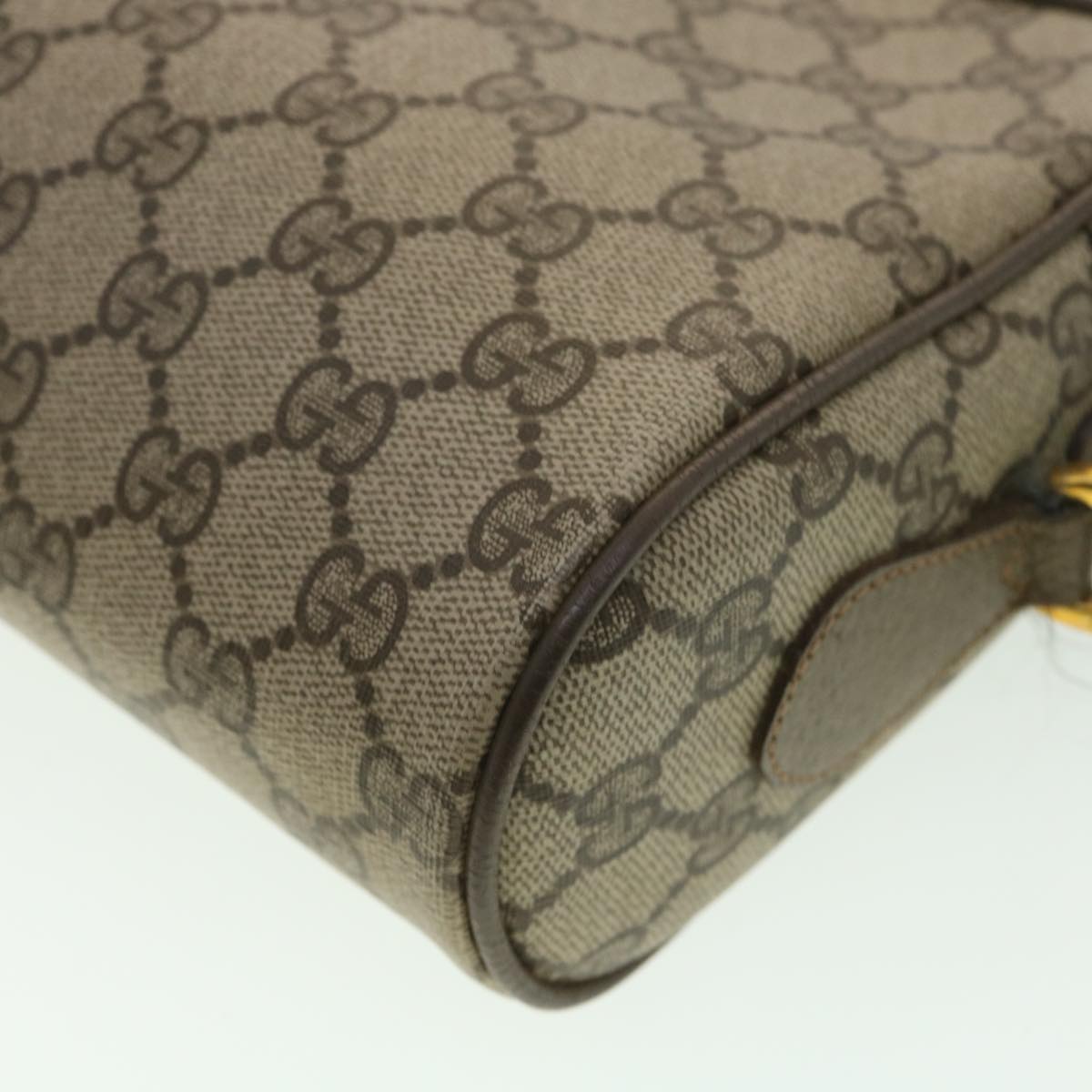 GUCCI GG Canvas Web Sherry Line Shoulder Bag Beige Red 56.02.087 yk5885B