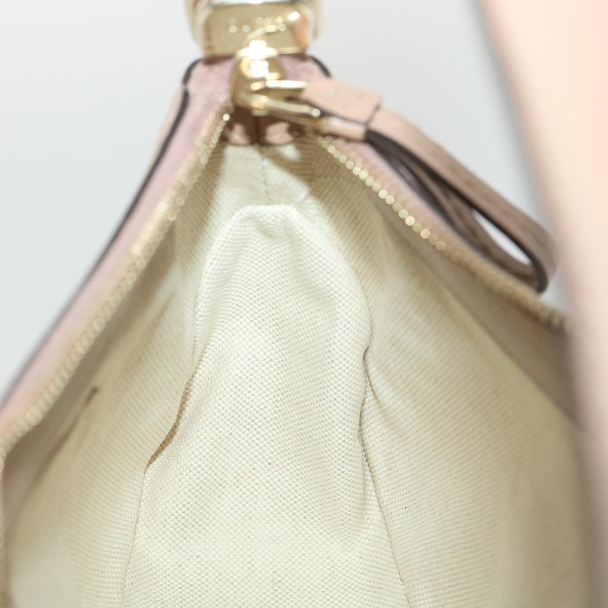 GUCCI GG Canvas Shoulder Bag Beige Pink 269893 yk6061