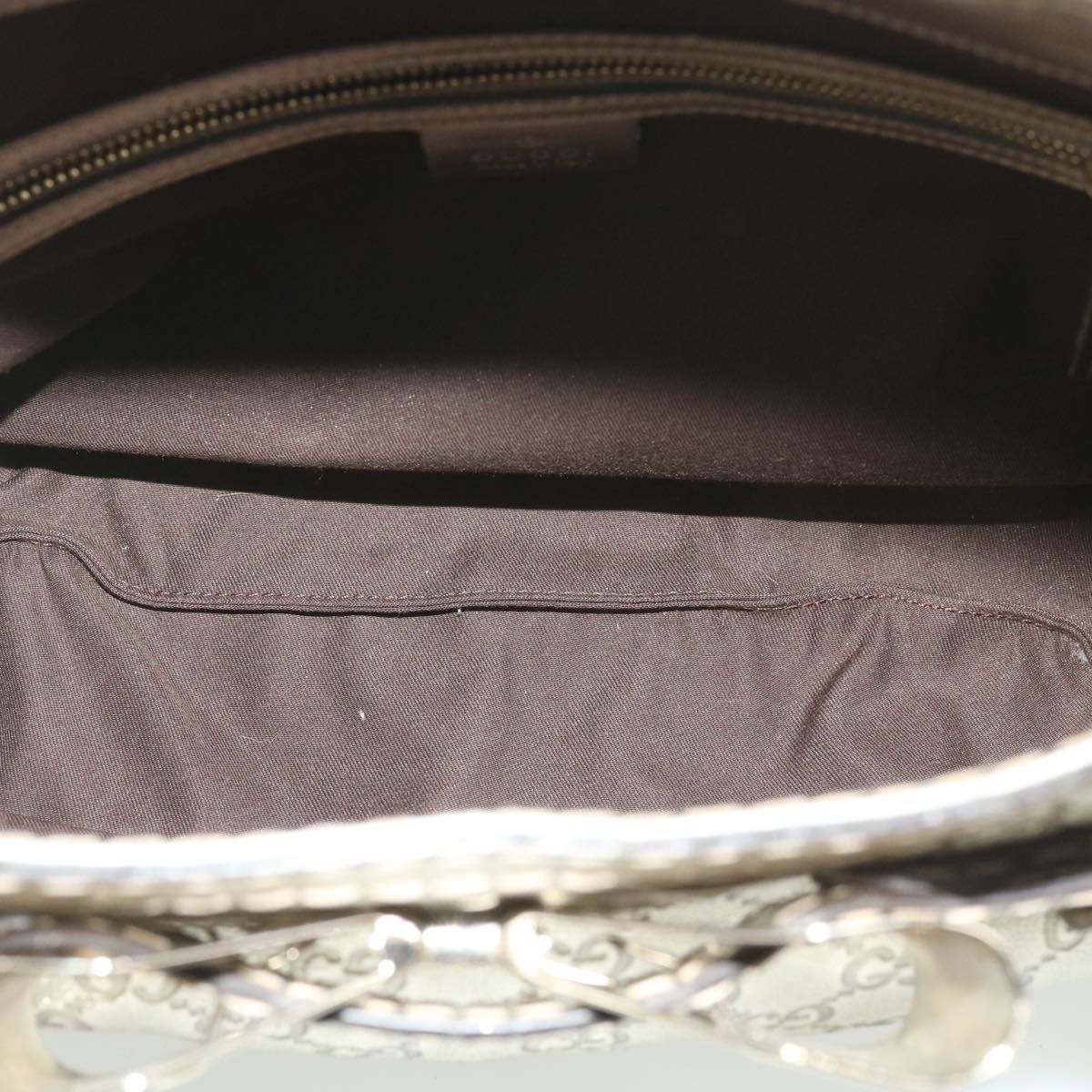 GUCCI Shima Shoulder Bag Leather Champagne Gold 189885 yk6071