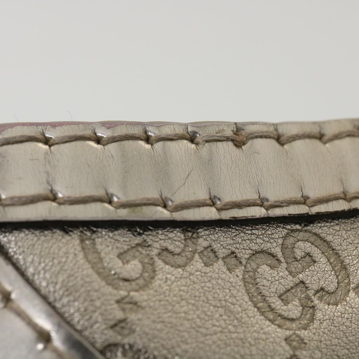 GUCCI Shima Shoulder Bag Leather Champagne Gold 189885 yk6071