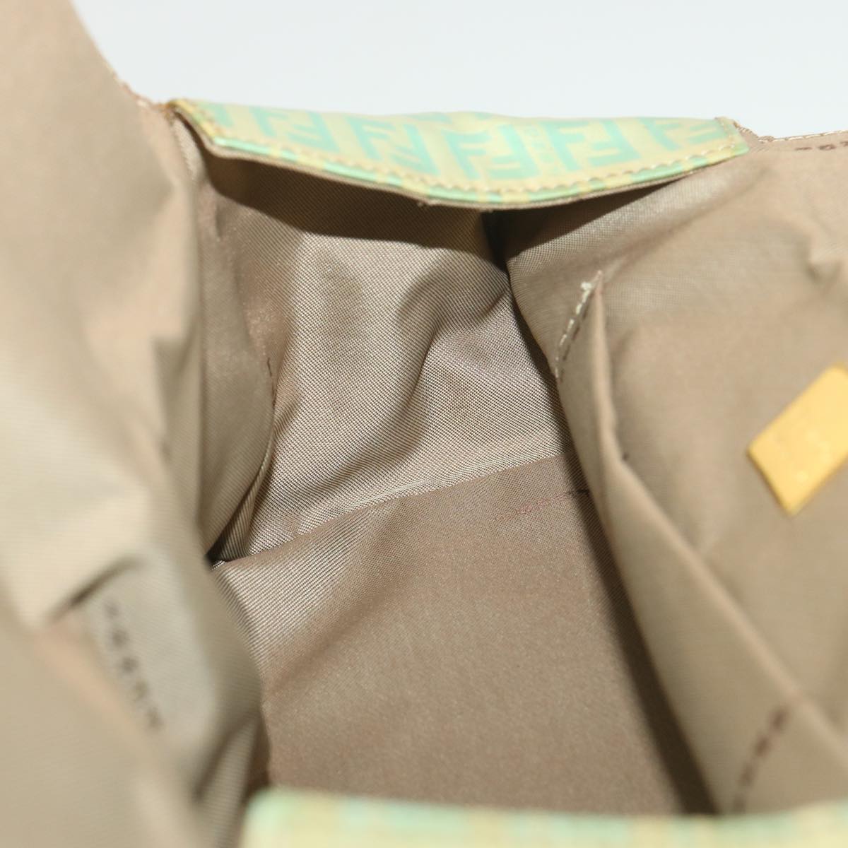 FENDI Zucchino Canvas Hand Bag Blue yk6199B