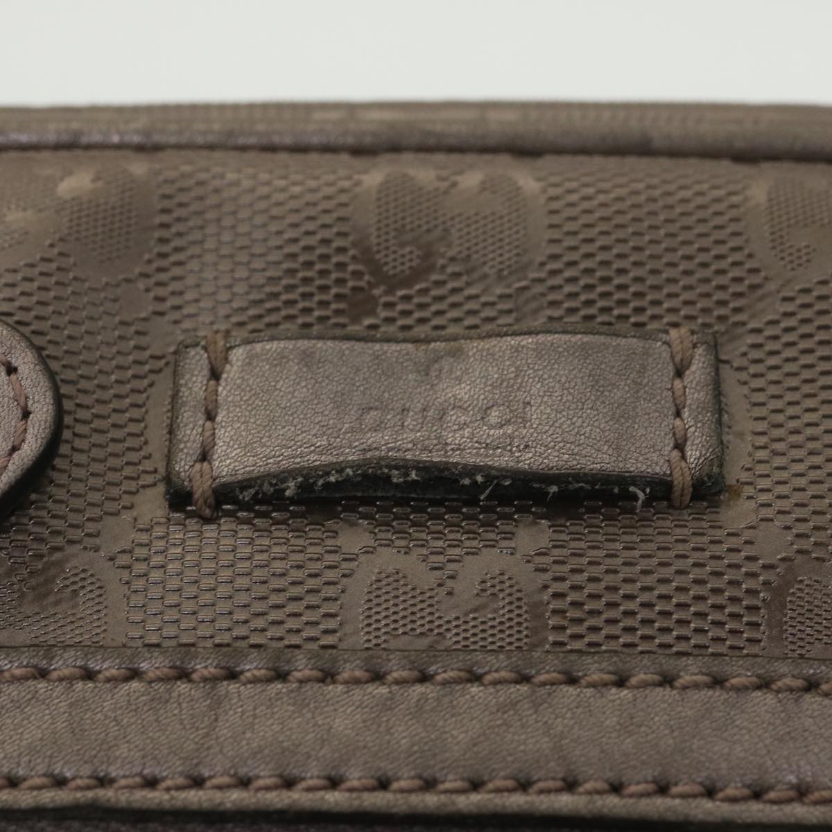 GUCCI GG Canvas Shoulder Bag Brown 201447 yk6269