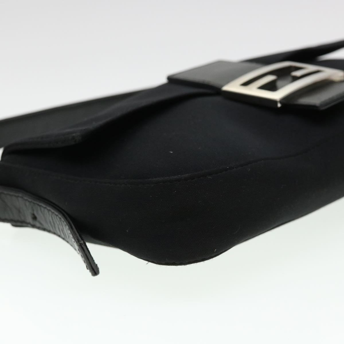 FENDI Mamma Baguette Shoulder Bag Nylon Black 2321.26424.099 yk6286