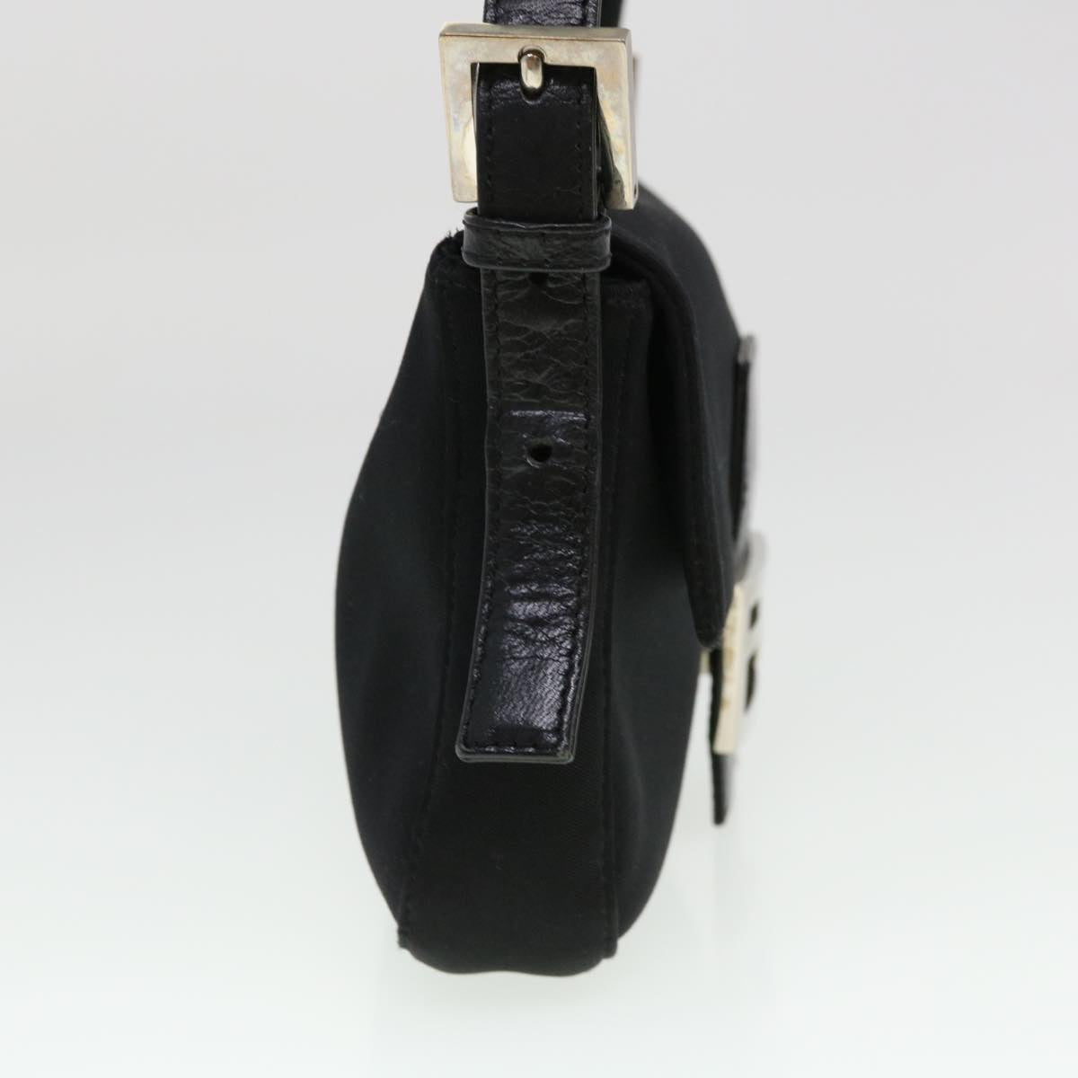 FENDI Mamma Baguette Shoulder Bag Nylon Black 2321.26424.099 yk6286