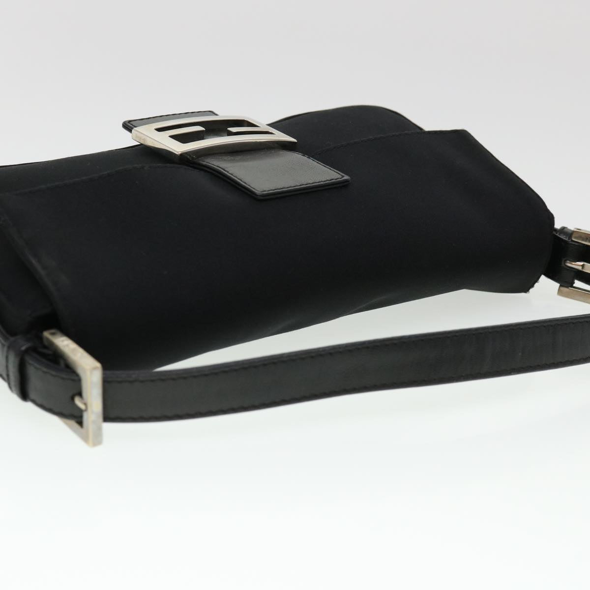 FENDI Mamma Baguette Shoulder Bag Nylon Black 2321.26424.099 yk6286