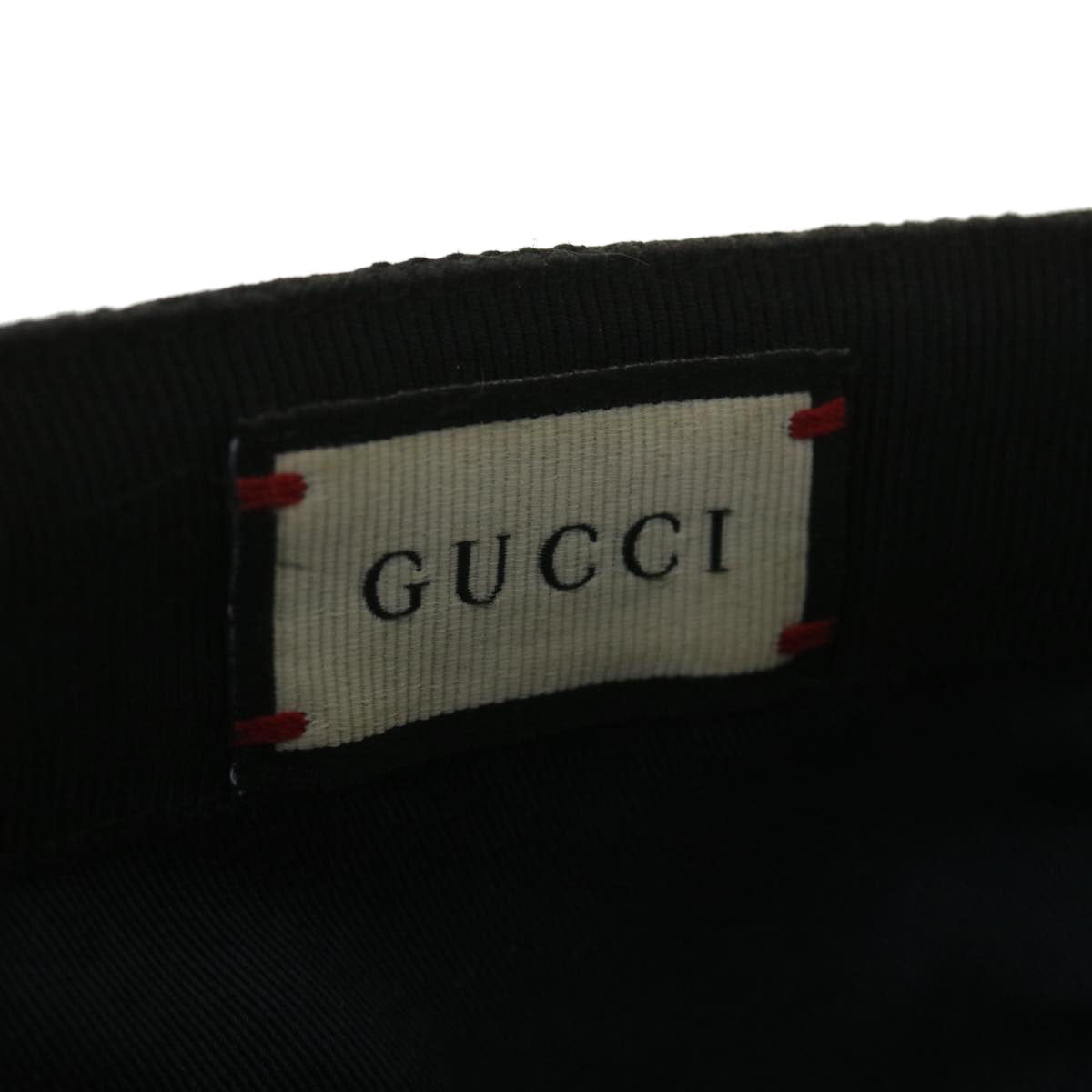 GUCCI GG Canvas Web Sherry Line Cap XL Black Red Green 200035 yk6297