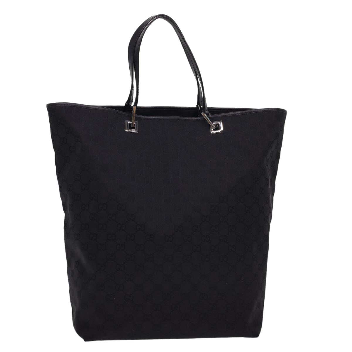 GUCCI GG Canvas Tote Bag Black 31242 yk6422