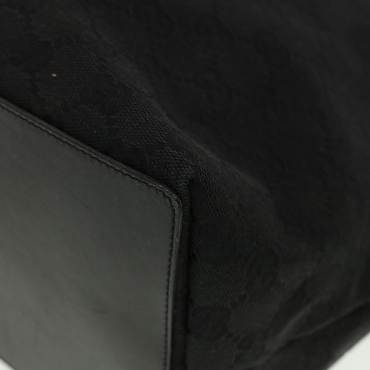 GUCCI GG Canvas Tote Bag Black 31242 yk6422