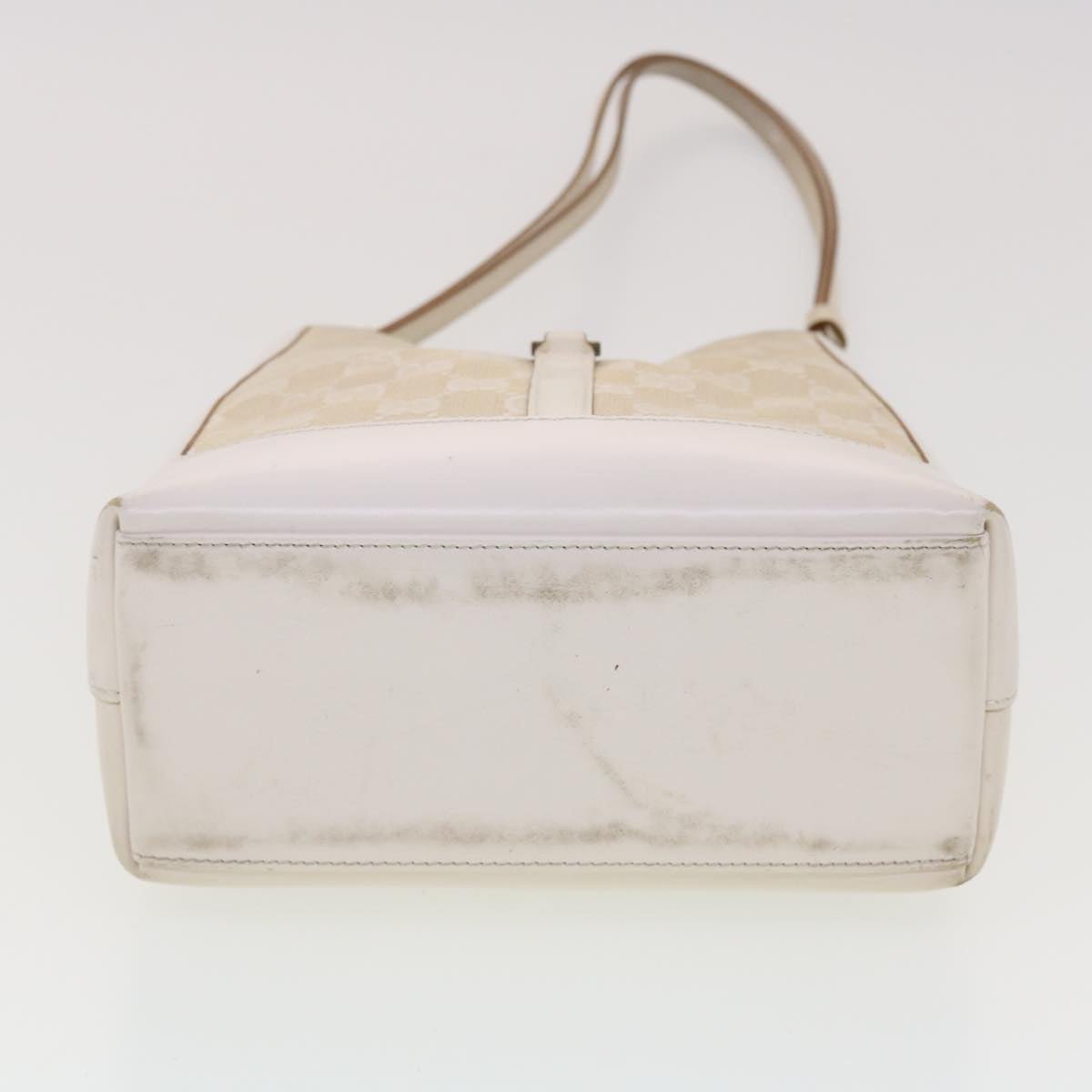 GUCCI GG Canvas Jackie Shoulder Bag Beige 001.3876 yk6453