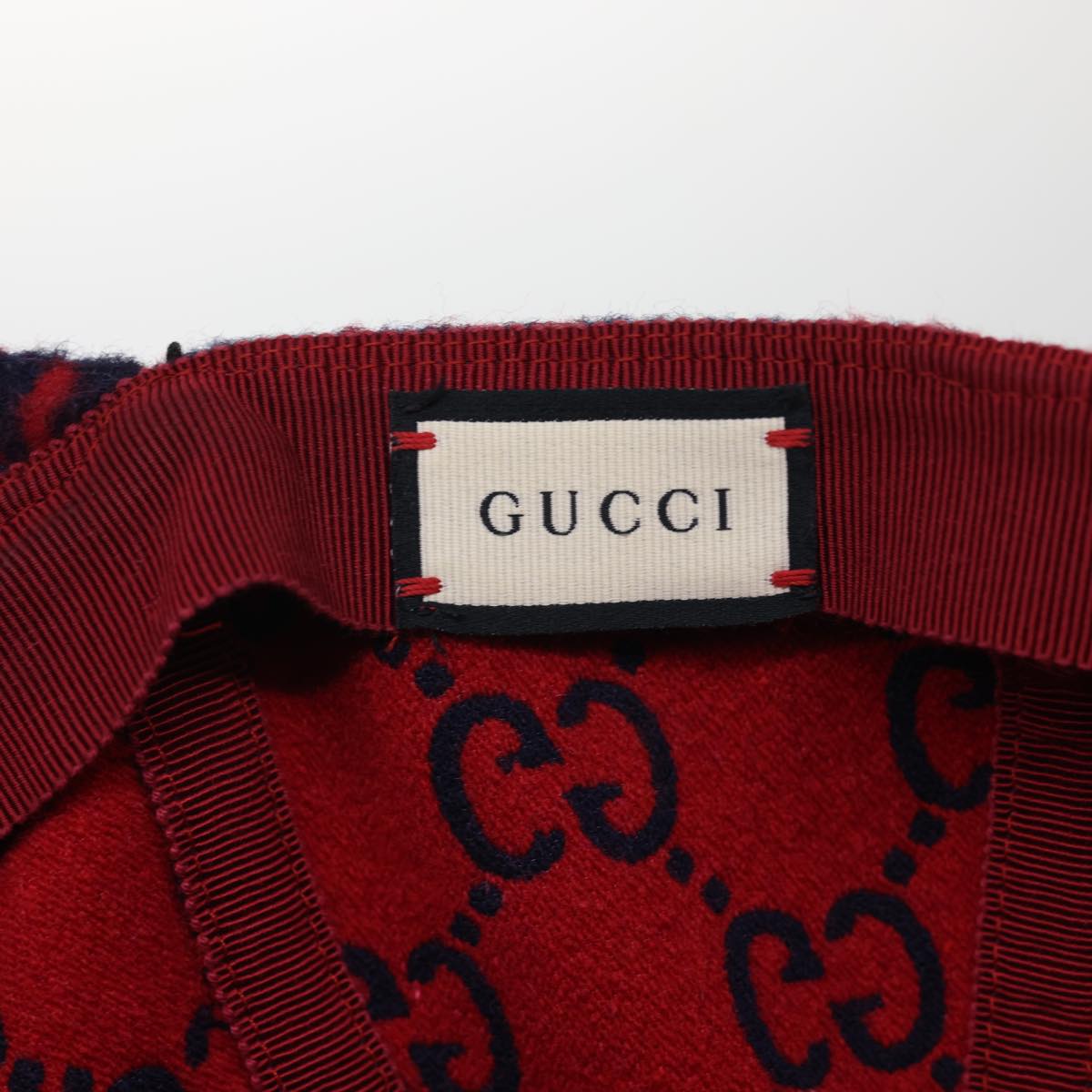 GUCCI Cap Wool M Red 517074 yk6463